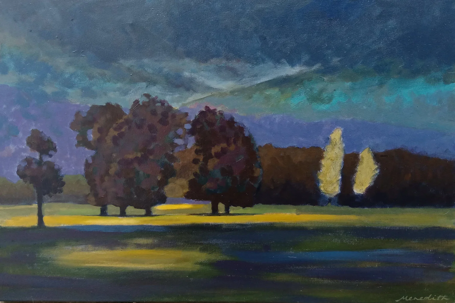 Nocturne II (2017). 500 mm x 760 mm. Acrylic on Canvas.