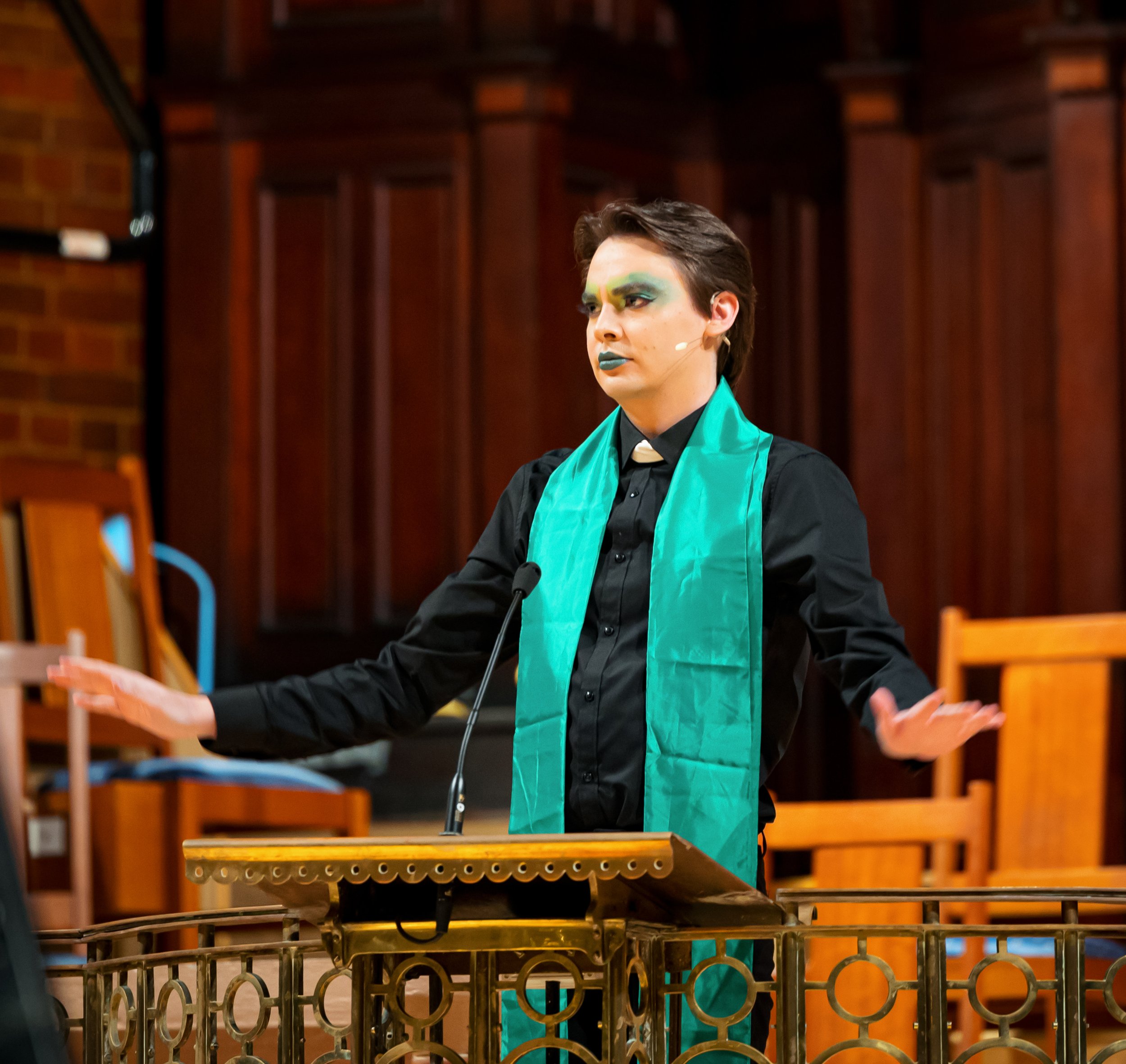  “Full of brilliant one liners, the Priest played by Trent Charles, brought a nice continuity to the show with just the right amount of cheeky irreverence” NEHIB 