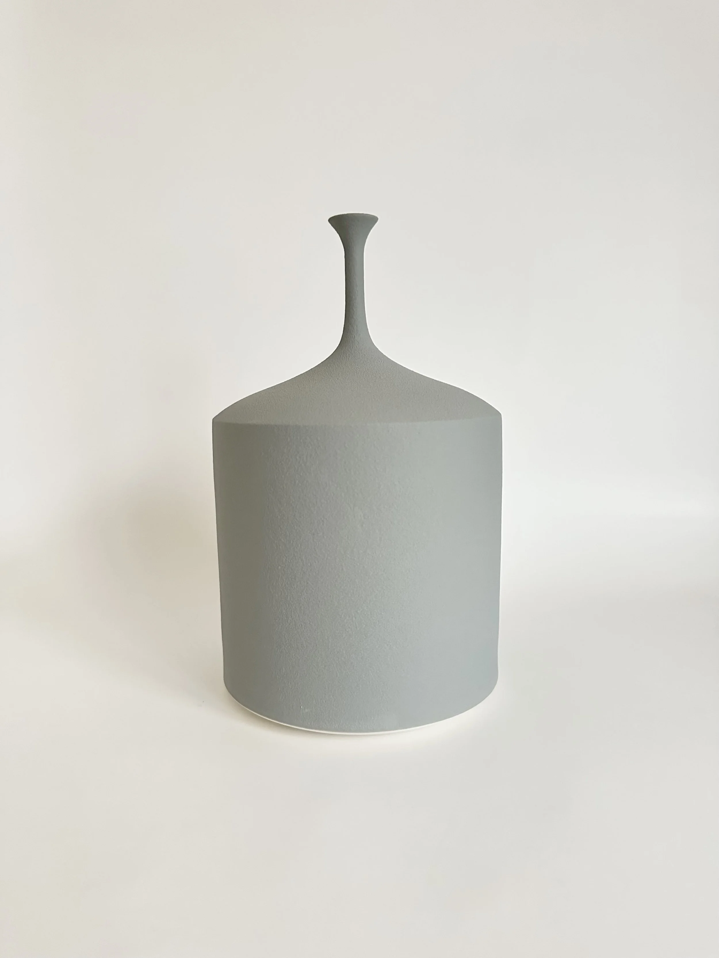 small square bottle dry light grey