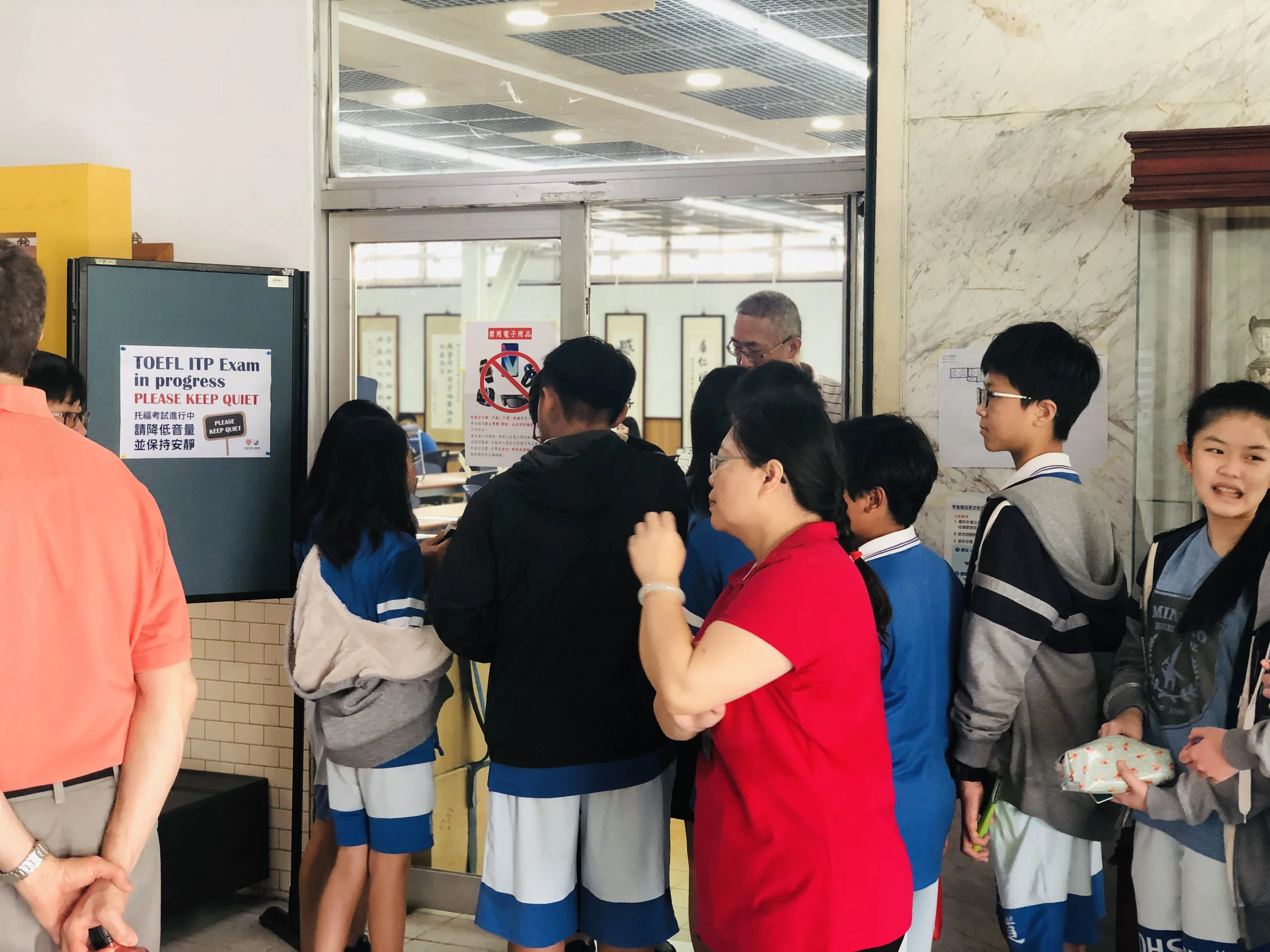 Mingdao International Department 2019 Semester 2 TOEFL ITP assessment