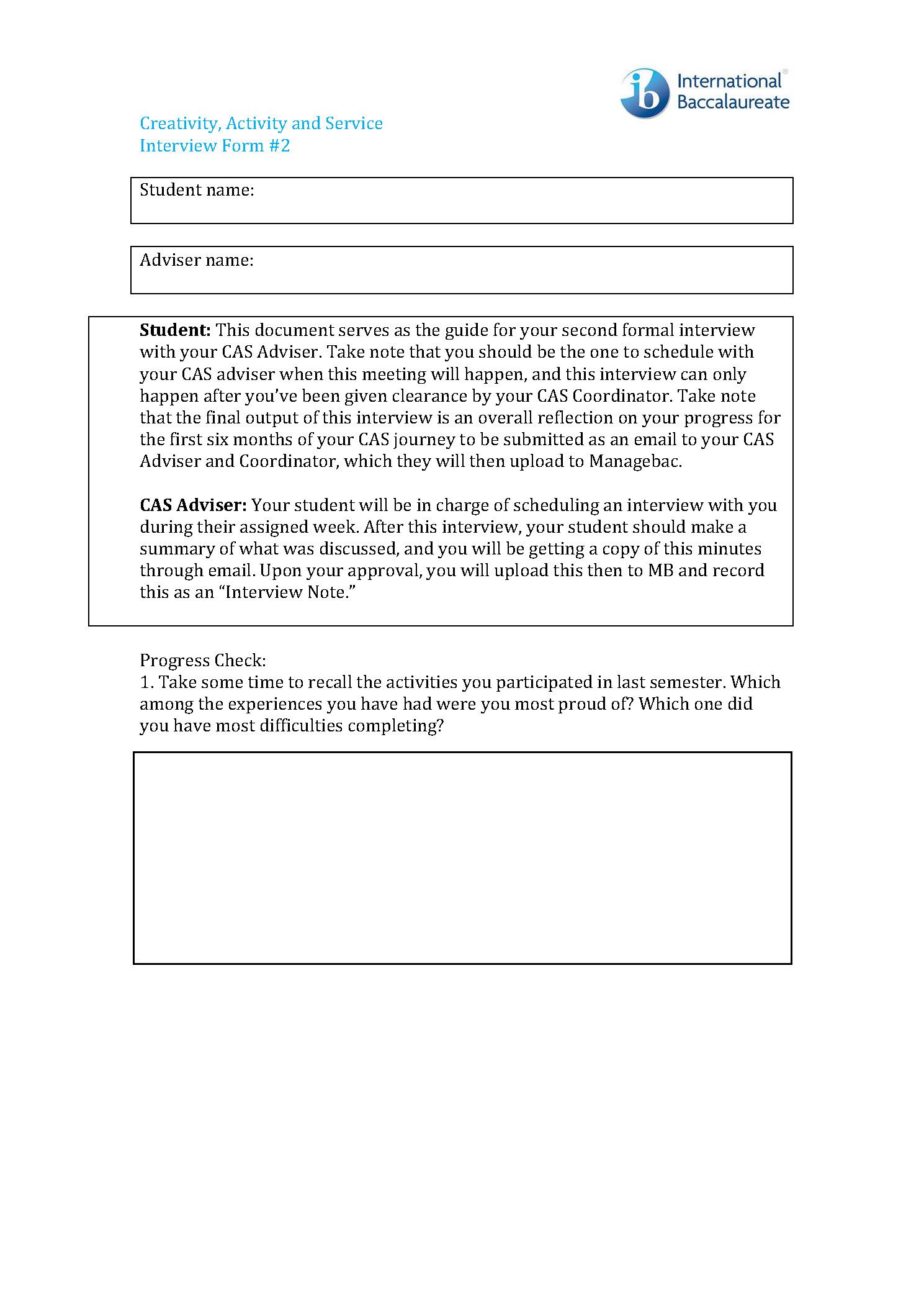 CAS file — Mingdao High School International Department