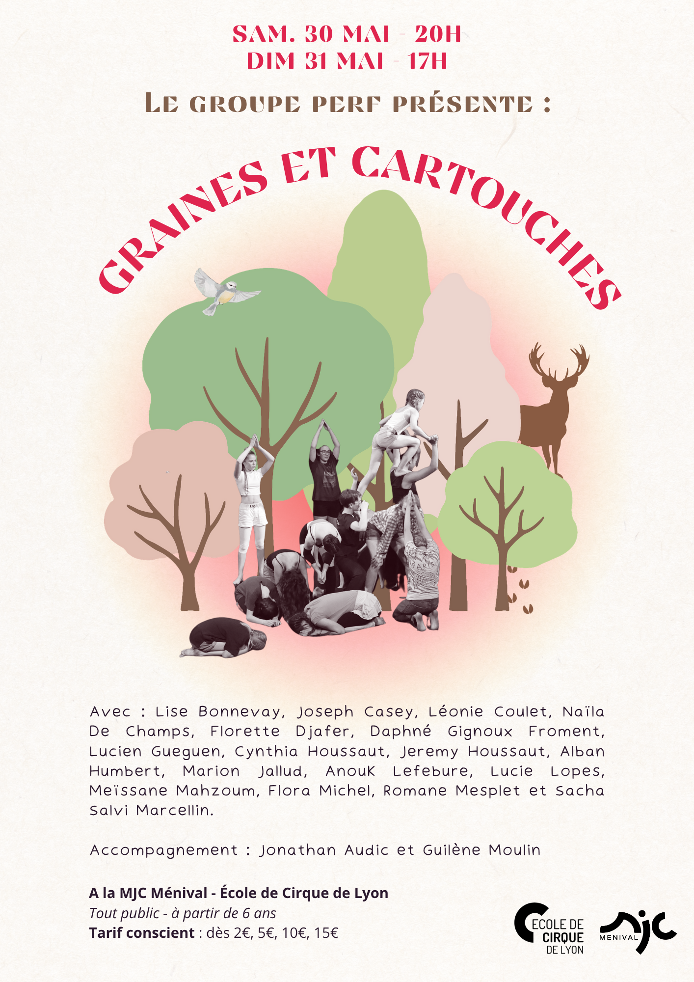SPECTACLE DES PERFS "GRAINES ET CARTOUCHES"