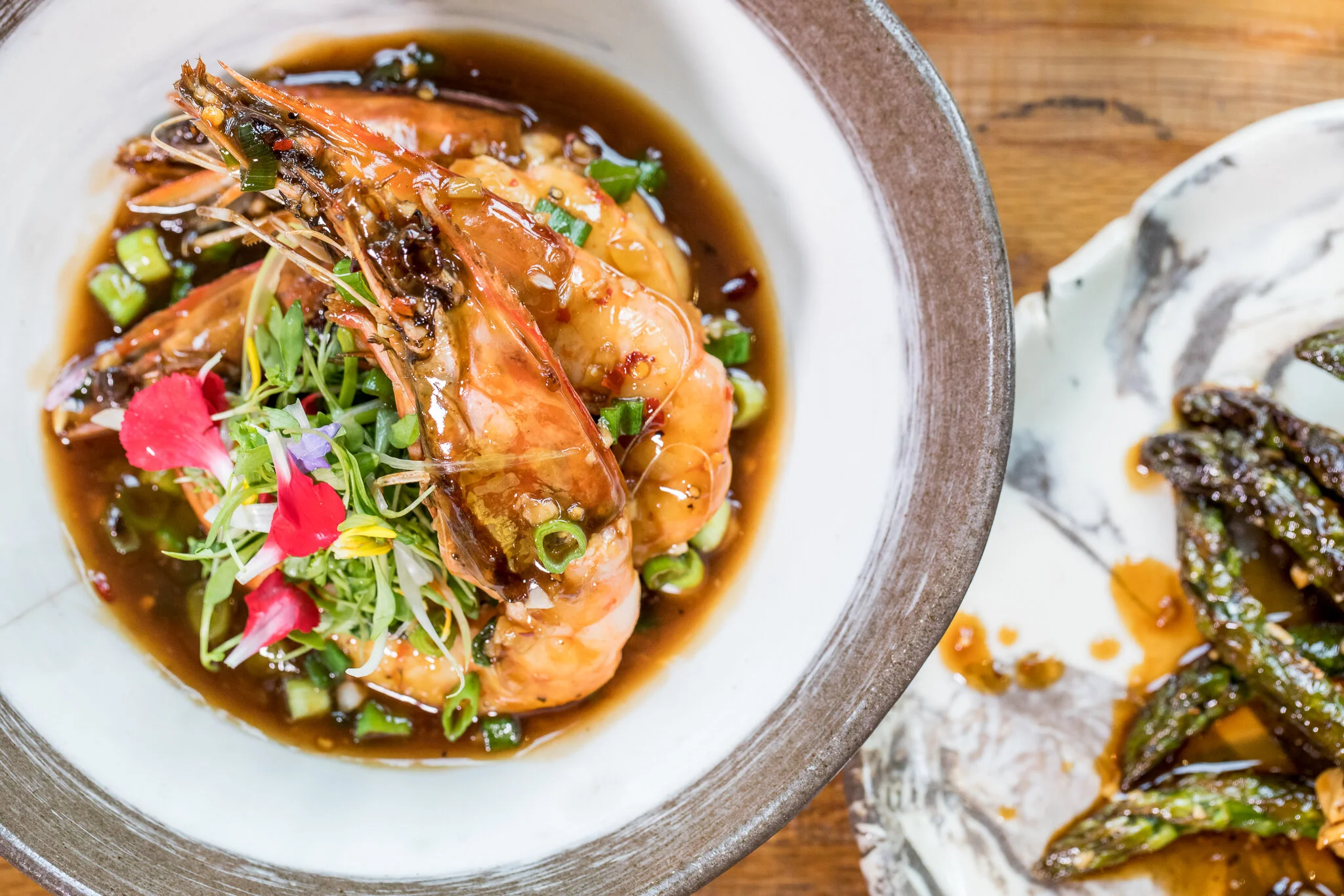 Drunken Tiger Prawns | Cognac Oyster Sauce | Preserved Lemon | Ginger