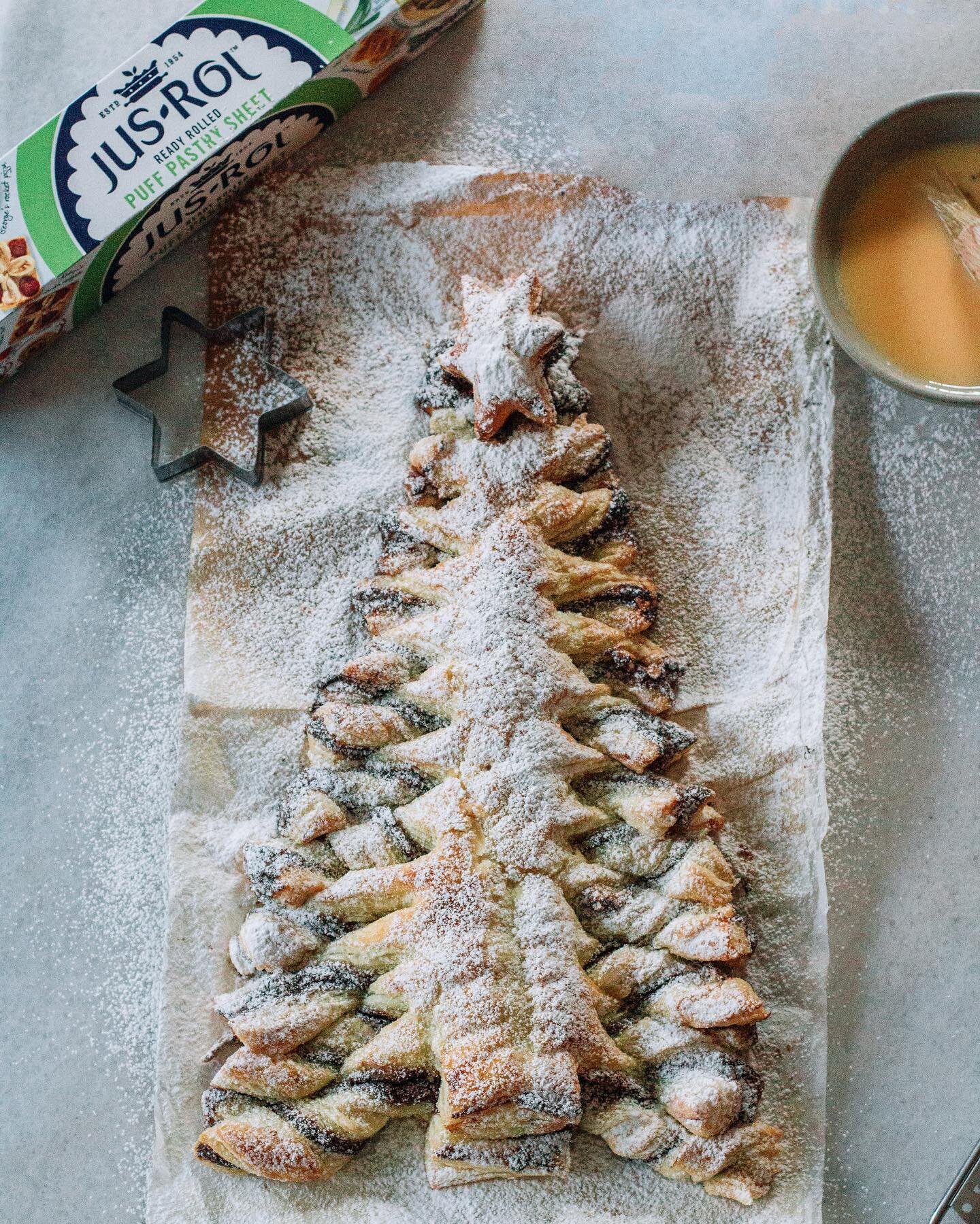 My latest addiction, a chocolate puff pastry Christmas tree using two sheets of @jus_rol puff pastry. It couldn&rsquo;t be easier to make and always goes down a treat! The full recipe is over on the @jus_rol site (link in profile) along with many mor