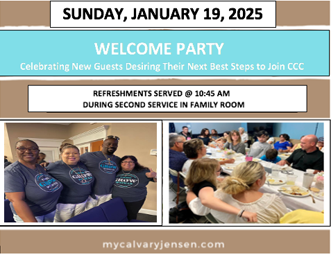 WELCOME PARTY!