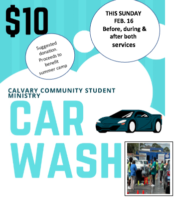 STUDENT MINISTRY CAR WASH