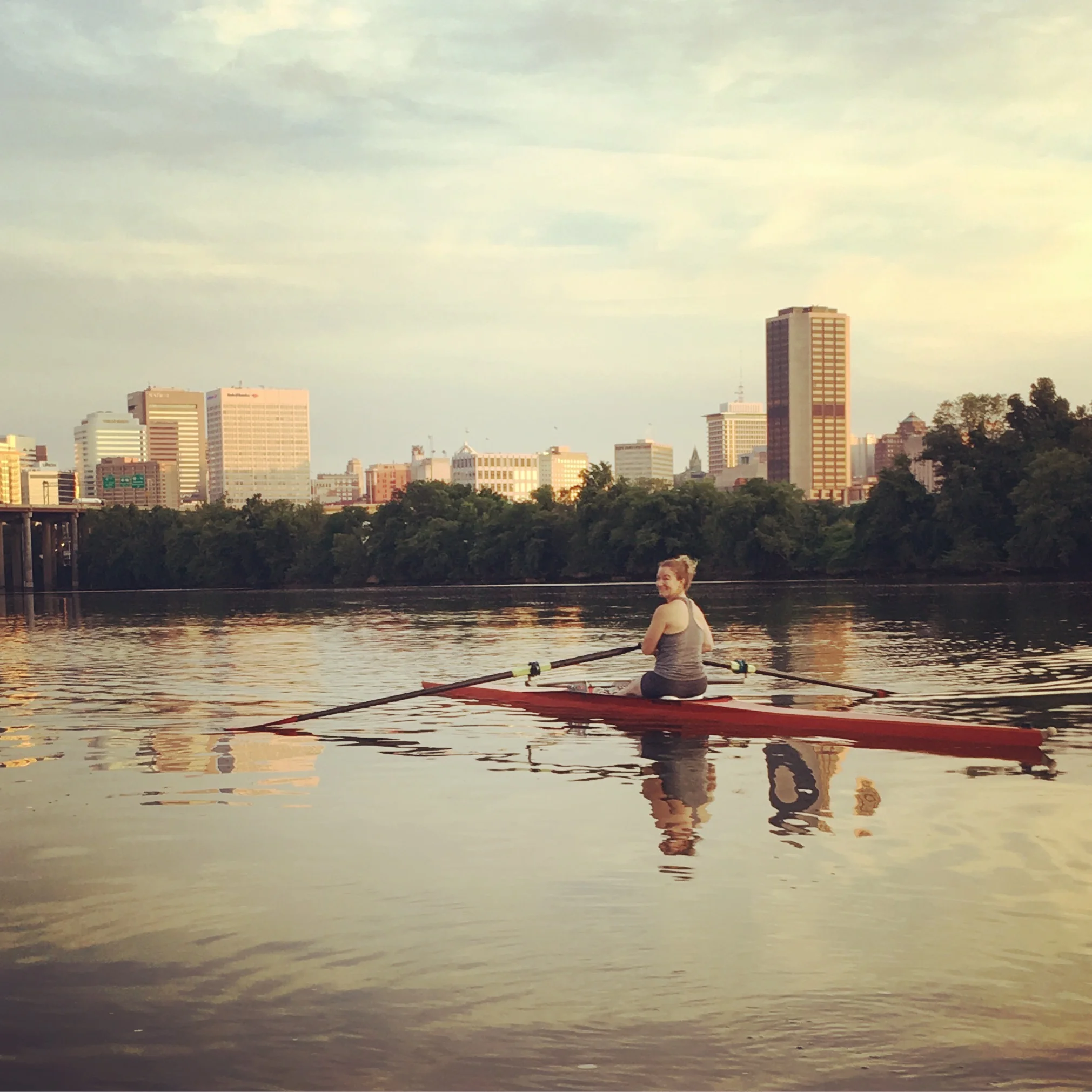 I currently row for the Virginia Boat Club on their competitive masters rowing team in Richmond, VA.