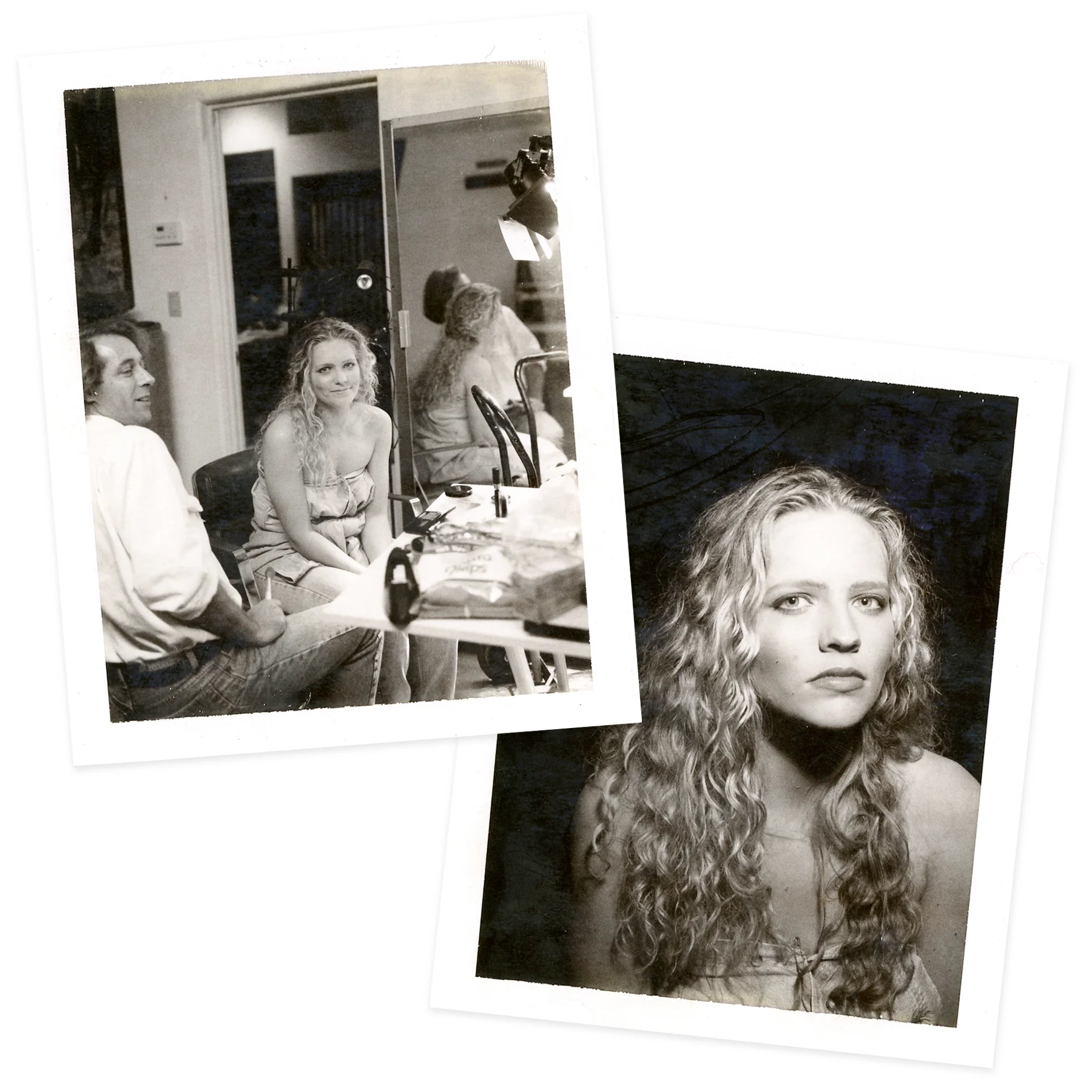 Miki & Sonja working on school assignments together at Brooks Institute of Photography. Here are a couple polaroids of Miki working on an assignment and Sonja ”modeling”. Santa Barbara, CA
