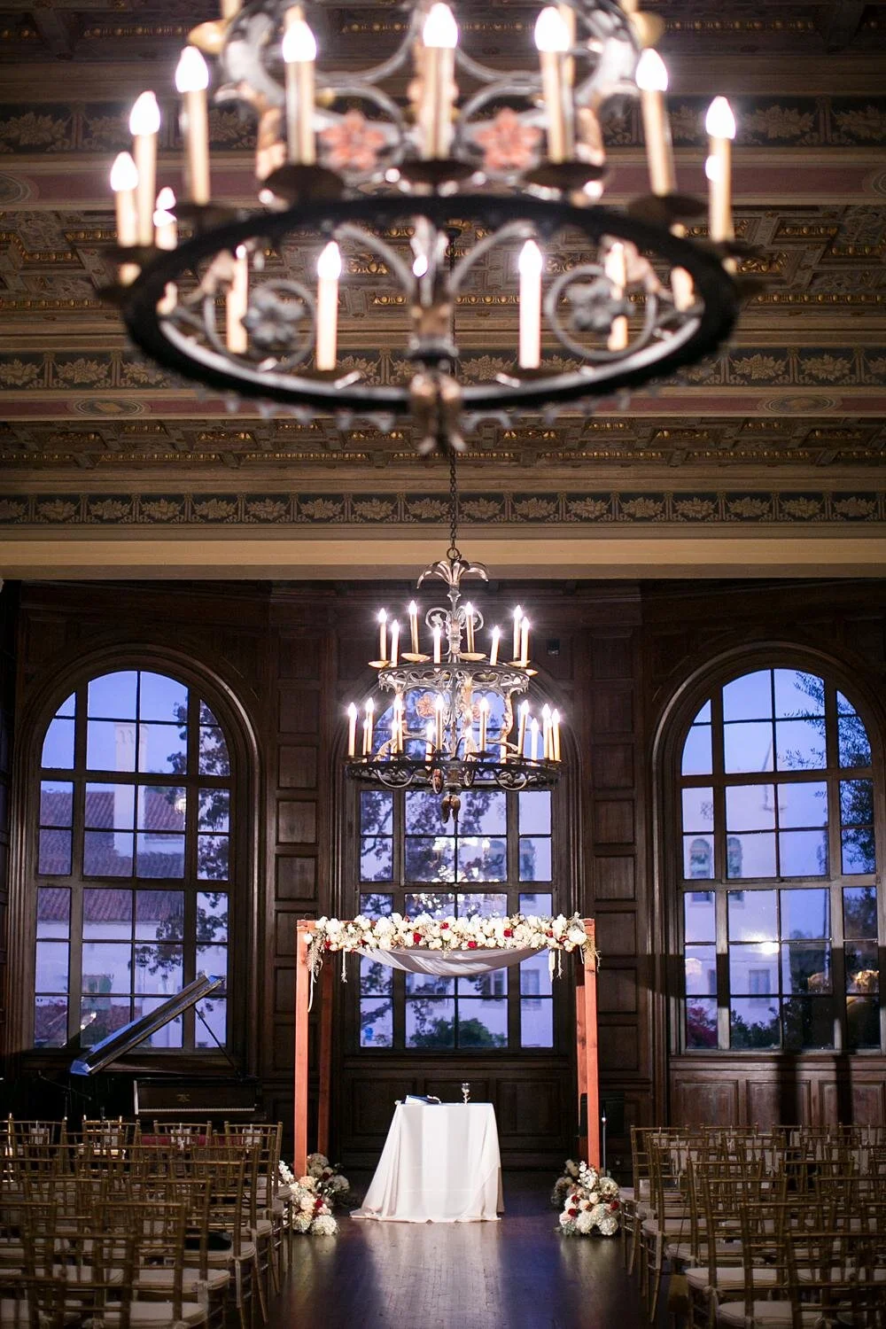 Jewish ceremony in the lounge of the Ebell of Los Angeles.