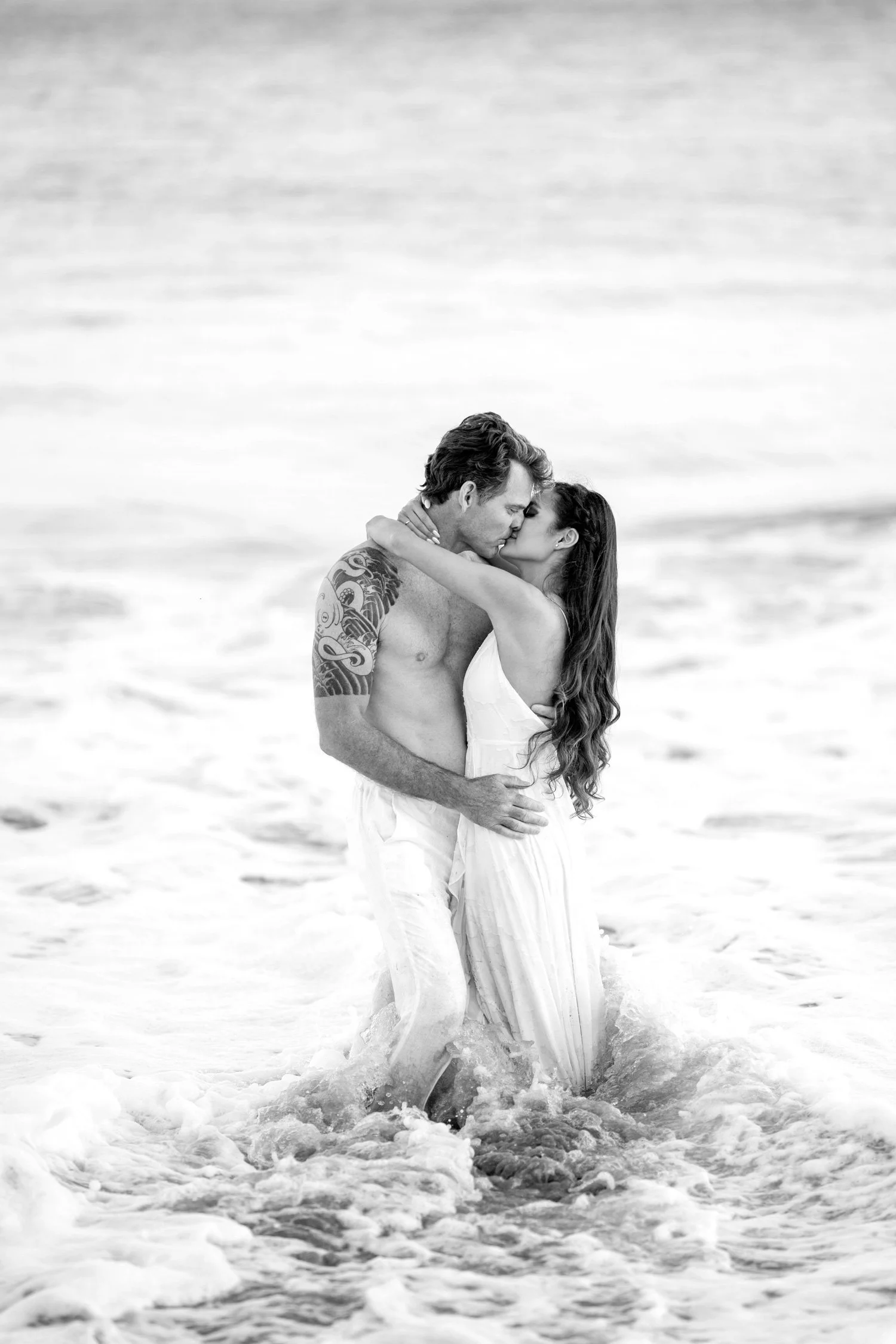 Beach engagement session by Los Angeles Wedding Photographer.