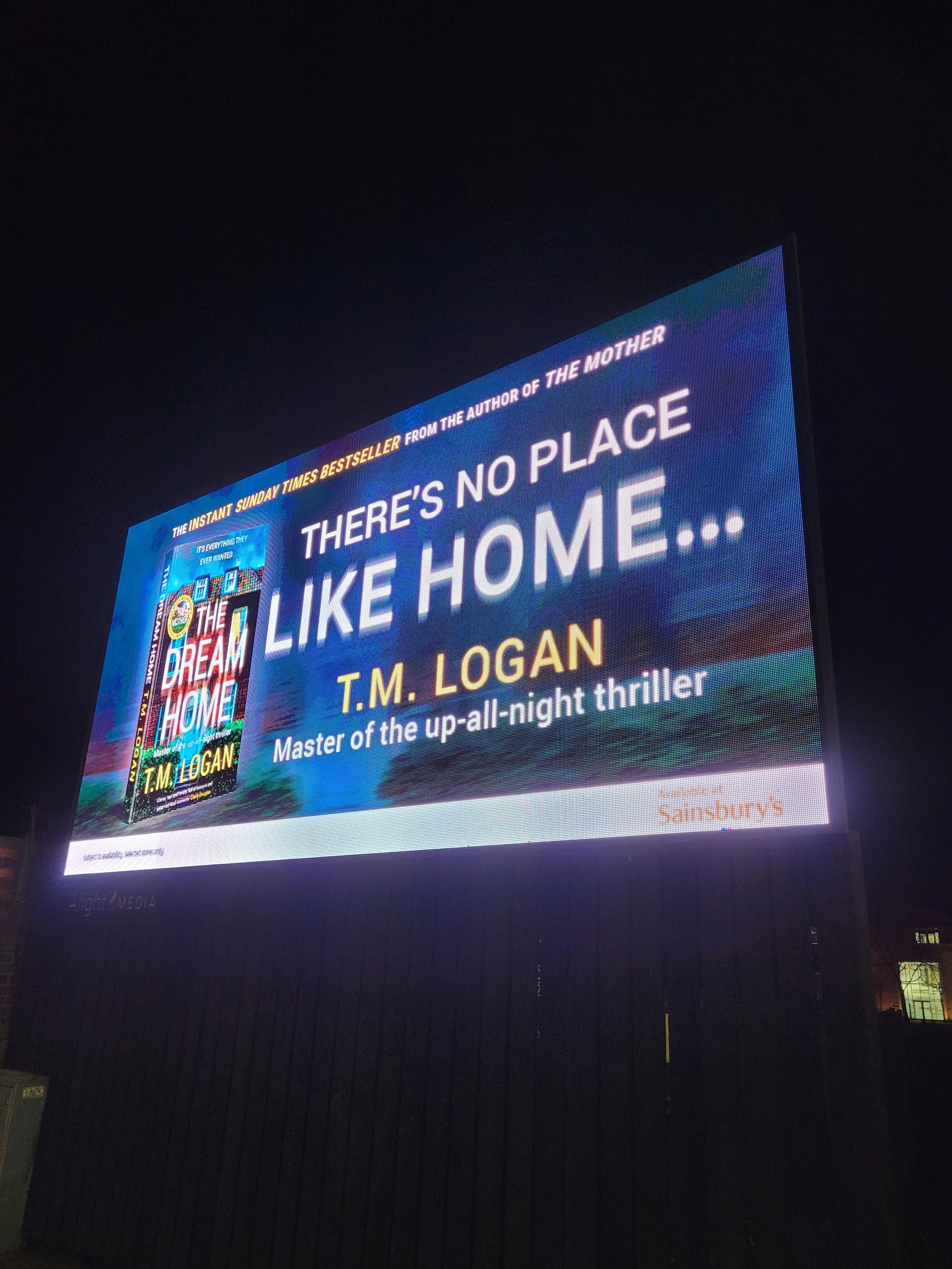 The Dream Home up in lights!
