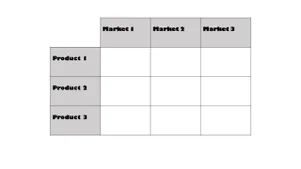 The Product/Market Matrix