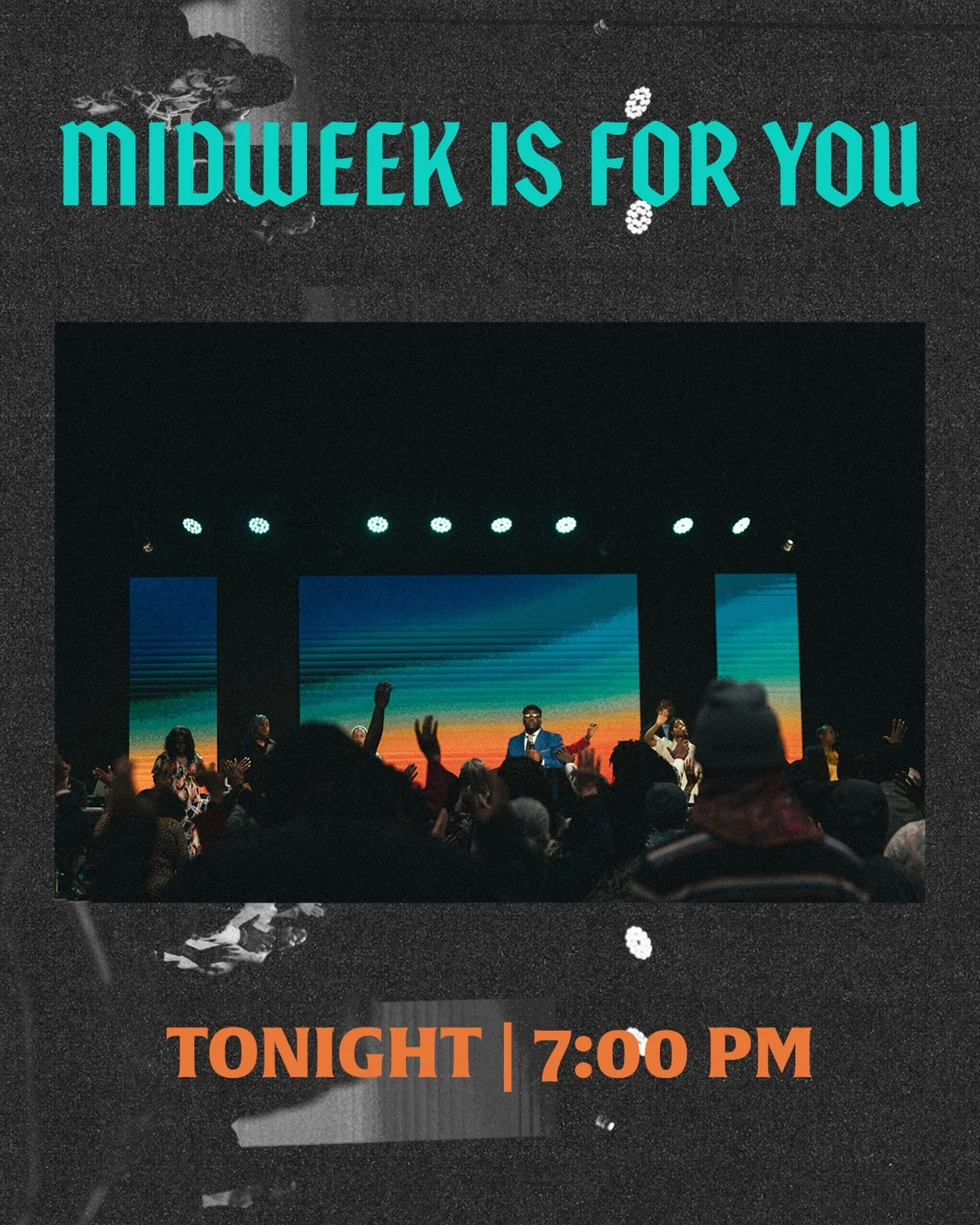 Midweek is for you. 🖤

Whatever this week has held, there&rsquo;s still room for God to refresh you. Join us tonight at 7:00 PM for worship, Word, and the strength you need for the rest of the week. 🙌🏽