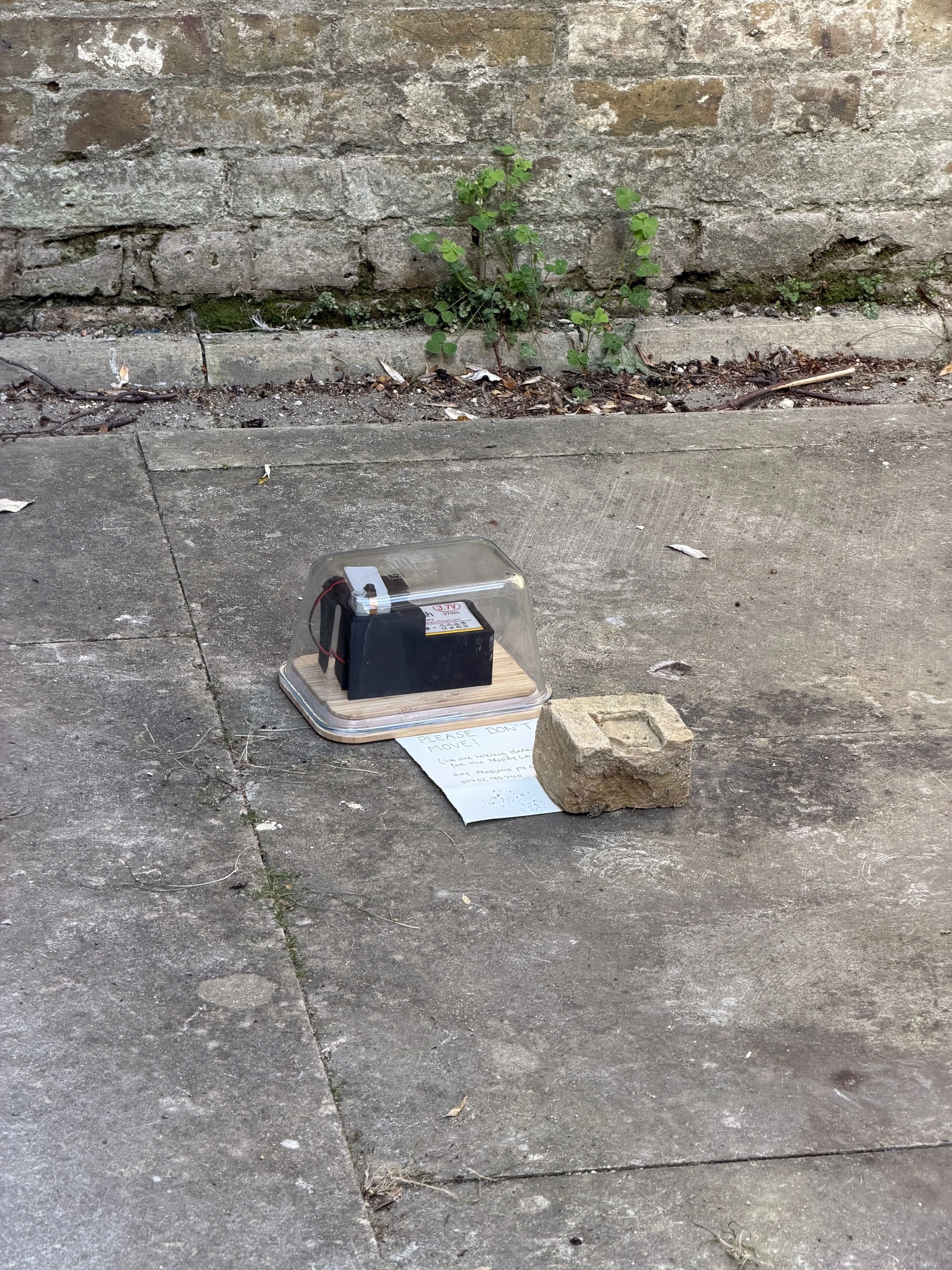 Camera deployed in the cemetery