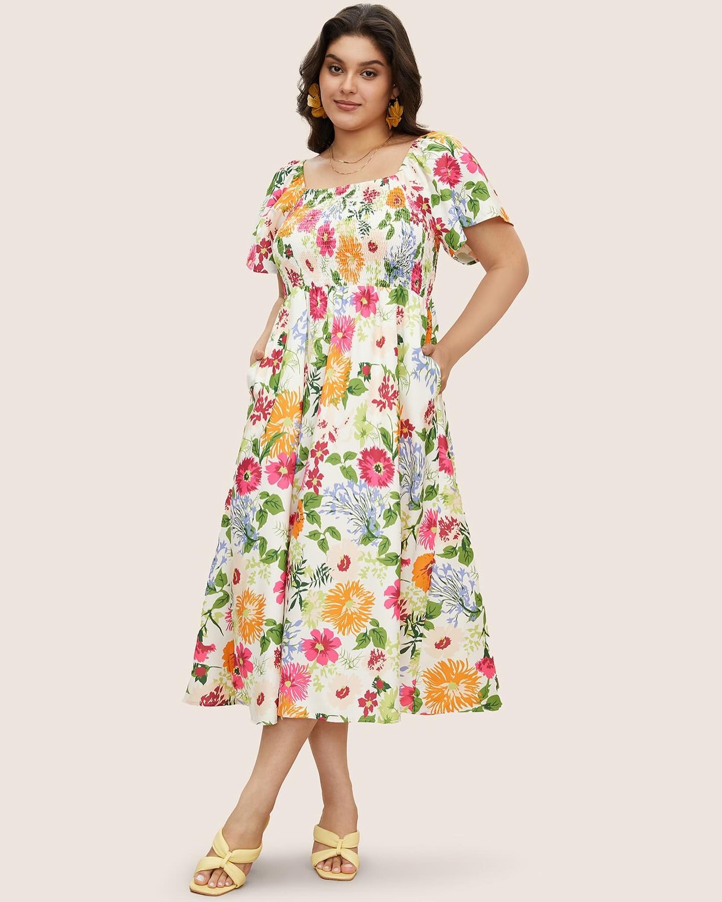 You are event ready in this gorgeous BNWT Bloomchic Floral Dress. 💐✨

Available in store or online at consignyourcurves.com 🛍️

BLOOMCHIC - square neck, floral ruffle hem dress Size 26 $30

📸 - Bloomchic

#plus #plussize #plussizedresses #plussize