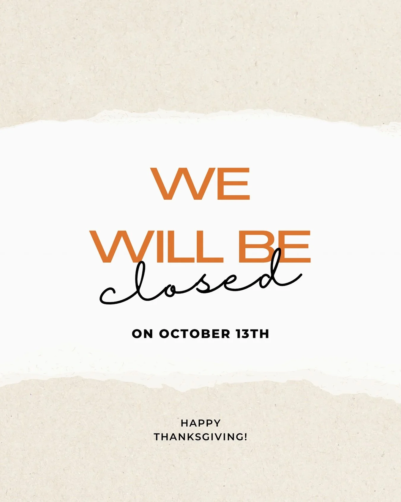 🍂 We&rsquo;re taking a little break for Thanksgiving! 🍂
Consign Your Curves will be closed Monday, October 13th so our team can enjoy time with family &amp; give thanks. 🙏🏻🤎

💖 We&rsquo;ll be back Tuesday, ready to help you find your next fabul