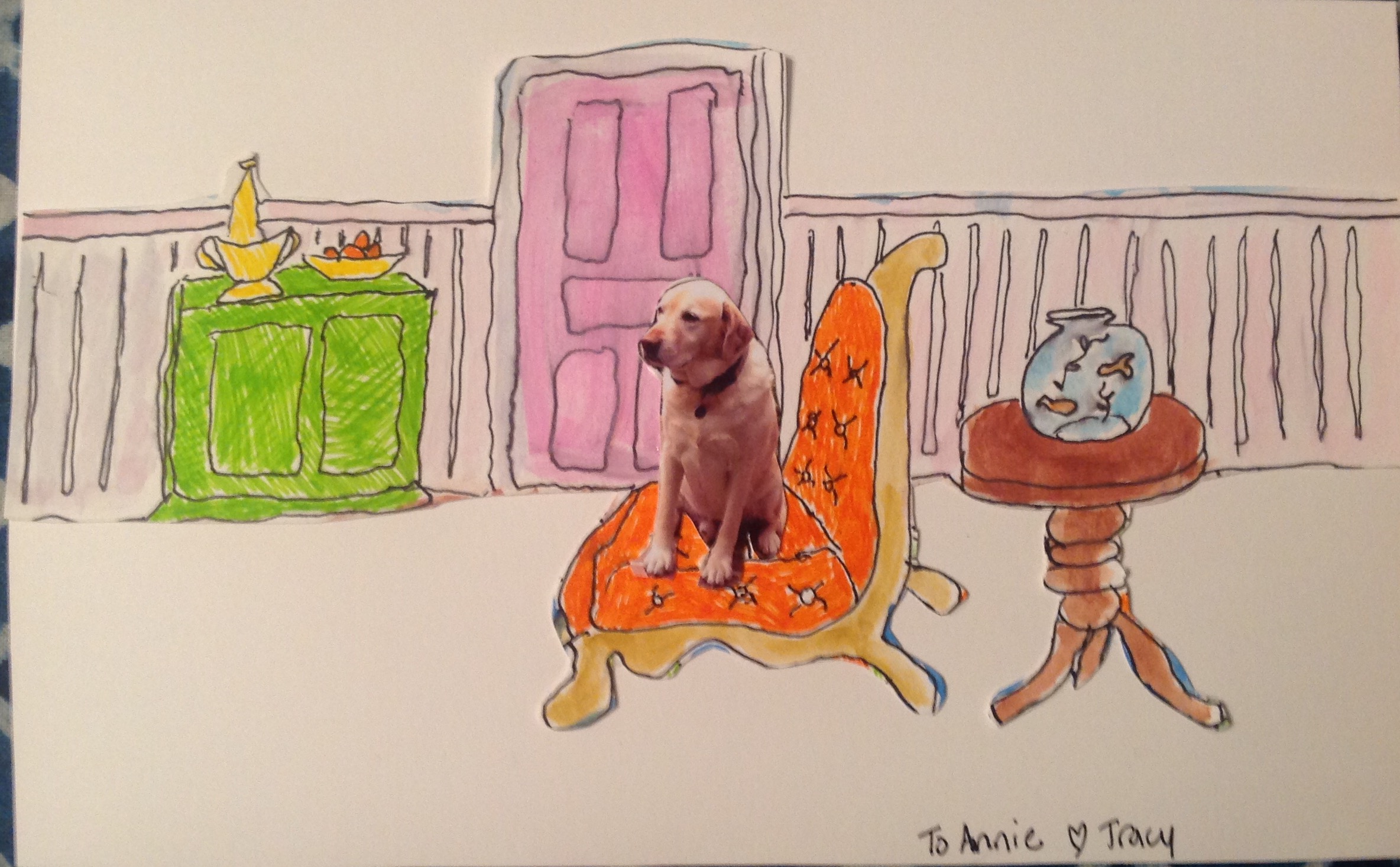 Annie in the Orange Chair