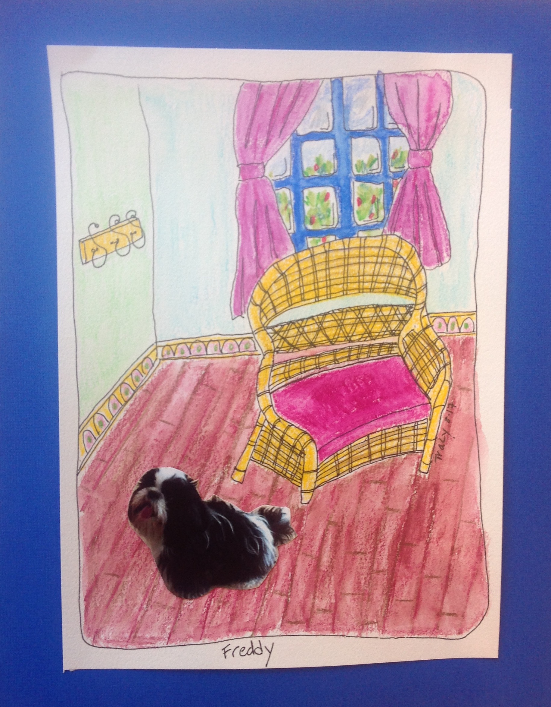 Freddy and his Wicker Chair