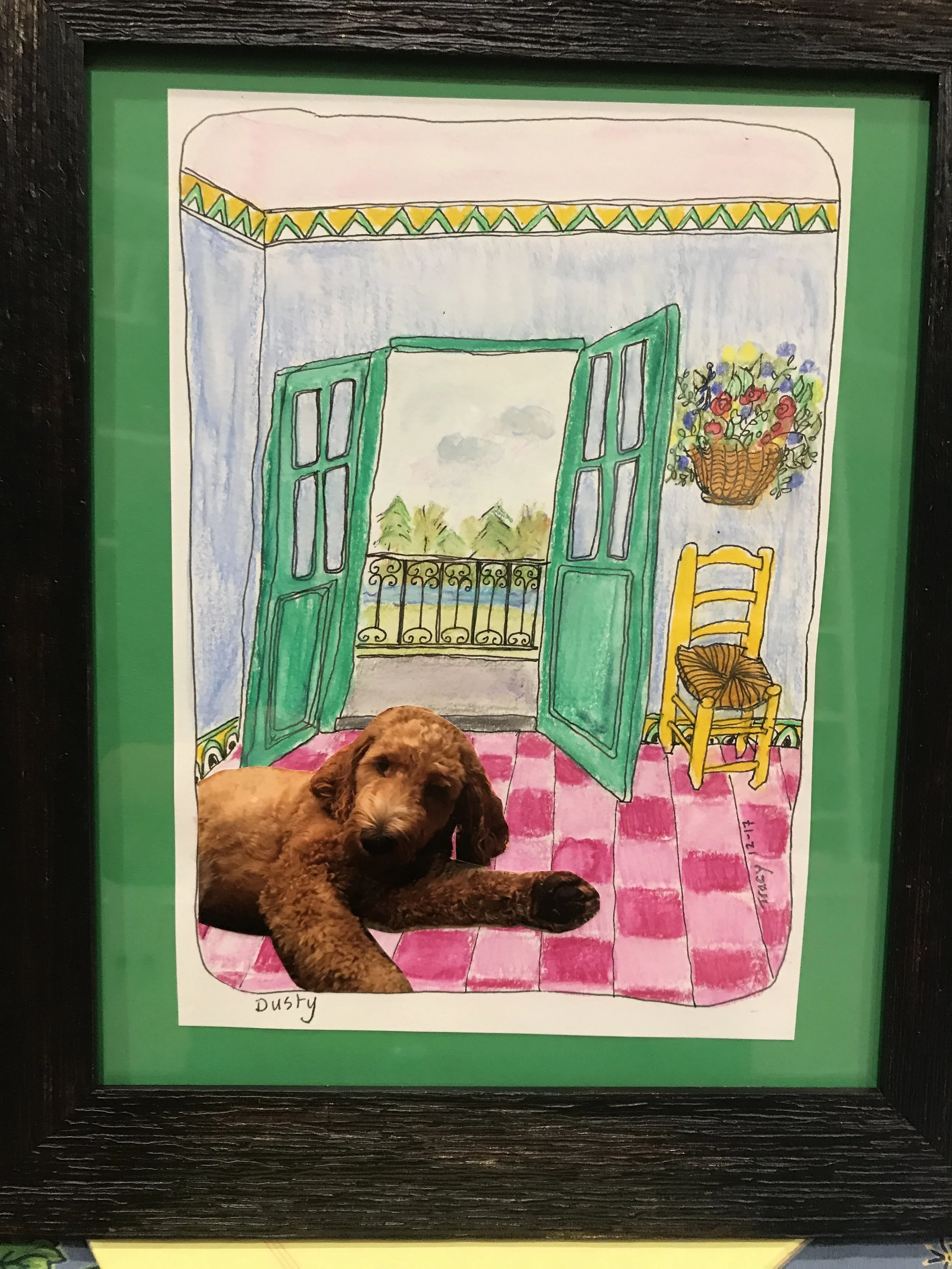 Dusty on the Kitchen Floor