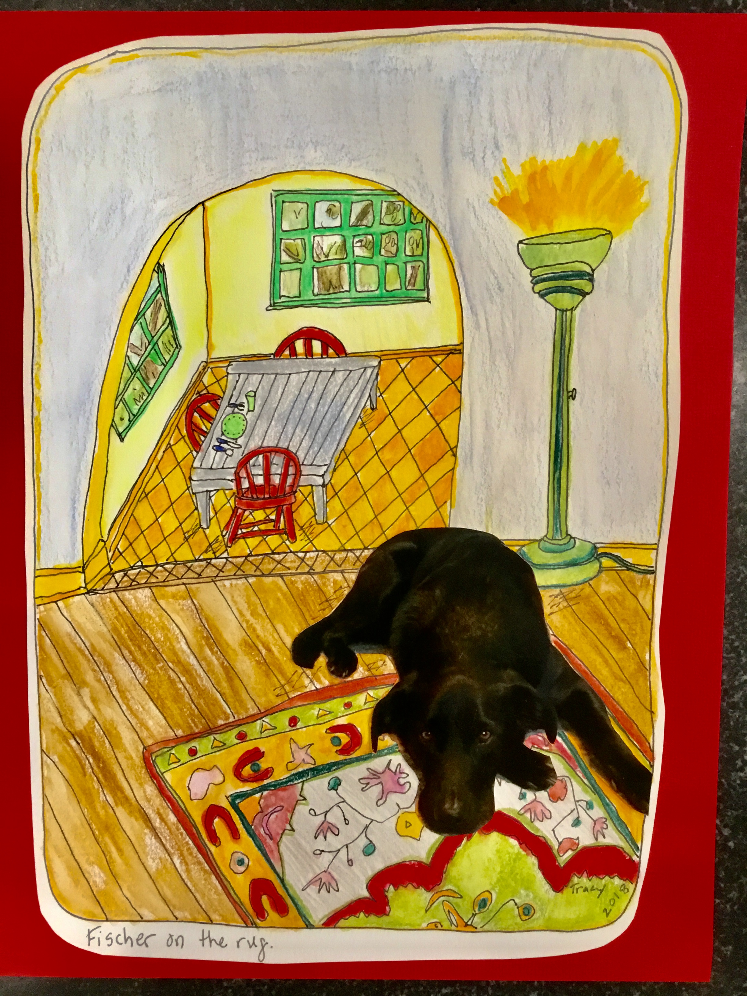 Fischer on the Rug