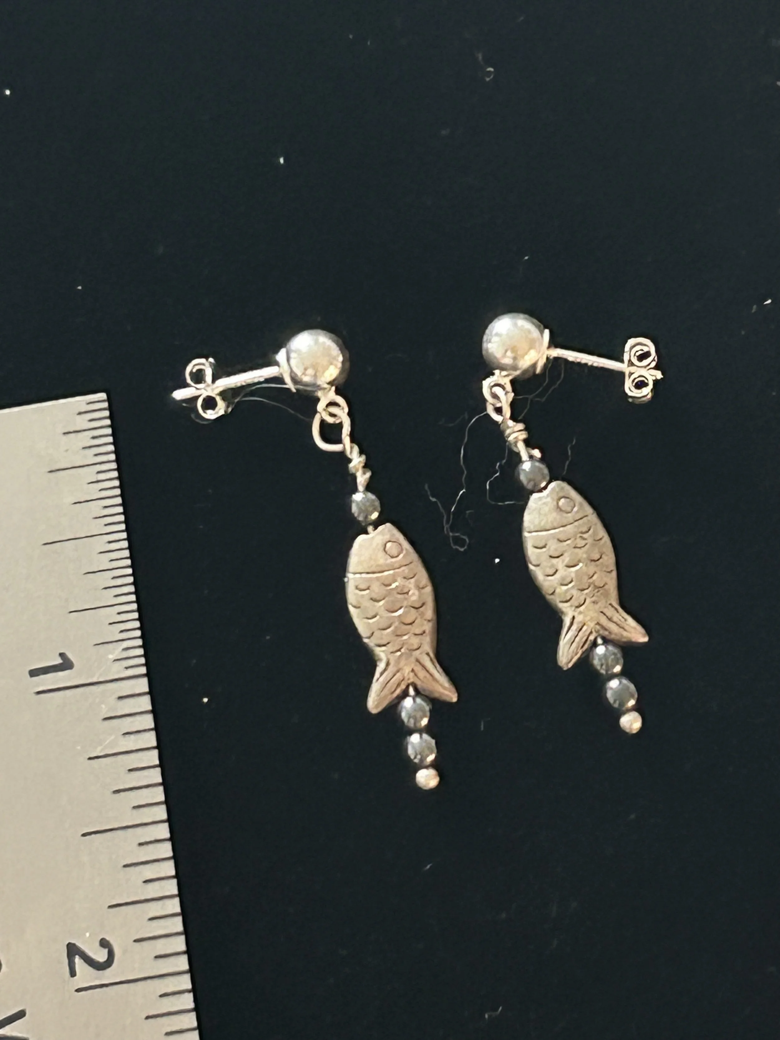 Something Fishy $25 on Sterling Posts (Two pair available)