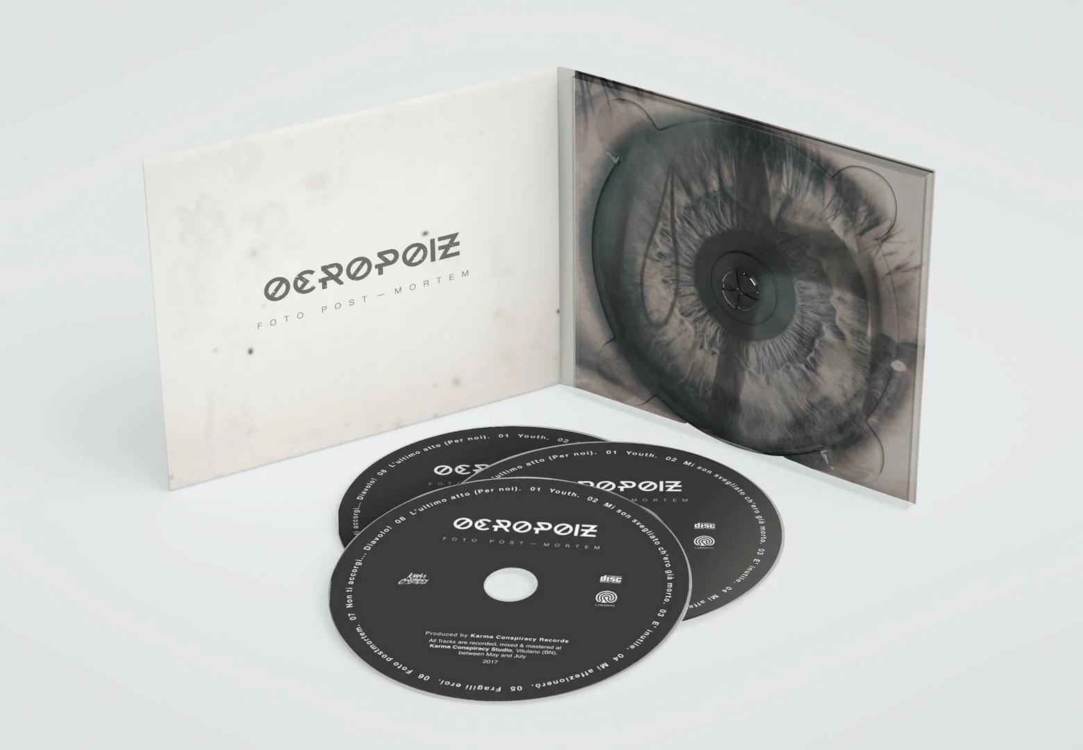↑ Fig.3 Grafiche sotto al CD.