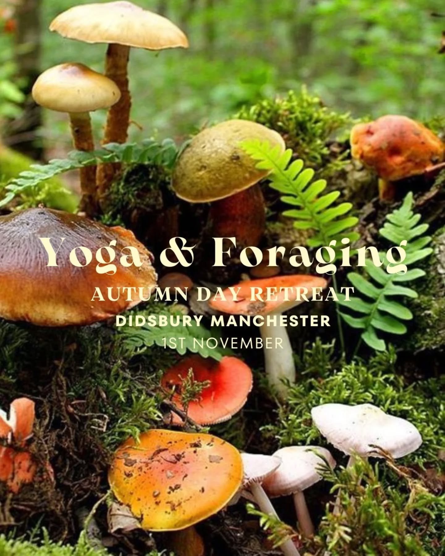 Autumn Connection 🍂 

We are heading back to the beautiful @didsburyparsonage overlooking its autumnal secret garden 😍

Join us for a Yoga &amp; Foraging Mini Retreat with the brilliant James @theforagerwithin 🌿

Here&rsquo;s what&rsquo;s in store