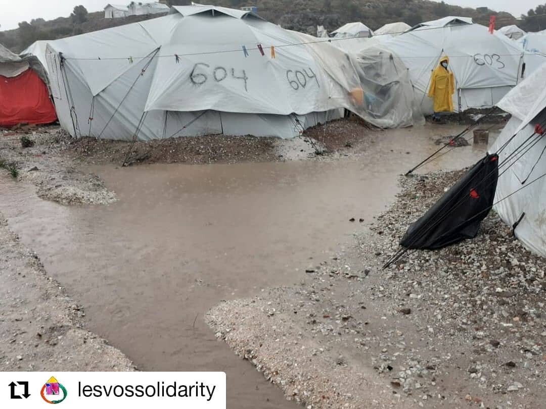 #Repost @lesvossolidarity
&bull; &bull; &bull; &bull; &bull; &bull;
Today is the official start of winter... Another cold and wet winter for thousands of men, women and children stuck in the notorious camps in the Greek islands.

We have breaking new