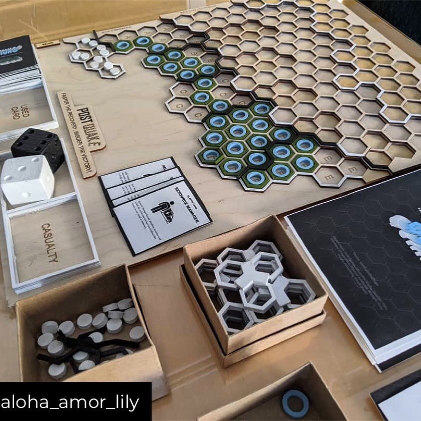 Repost from @aloha_amor_lily
&bull;
Who says that work and play can't mix?

Yesterday, I got to play test the disaster games that our  students designed for 4.270 Innovation for Disaster Relief and Preparedness.

There were 3 scenarios, and thus ther