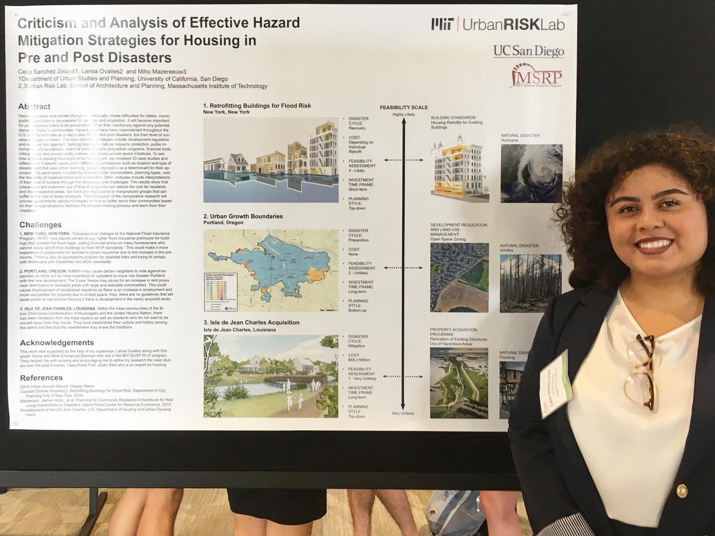 Sending off our summer intern, Celia Sanchez-Zelaya today! She presented her summer research poster on disaster mitigation strategies yesterday at the 2019 MSRP Poster Session. #mitmsrp