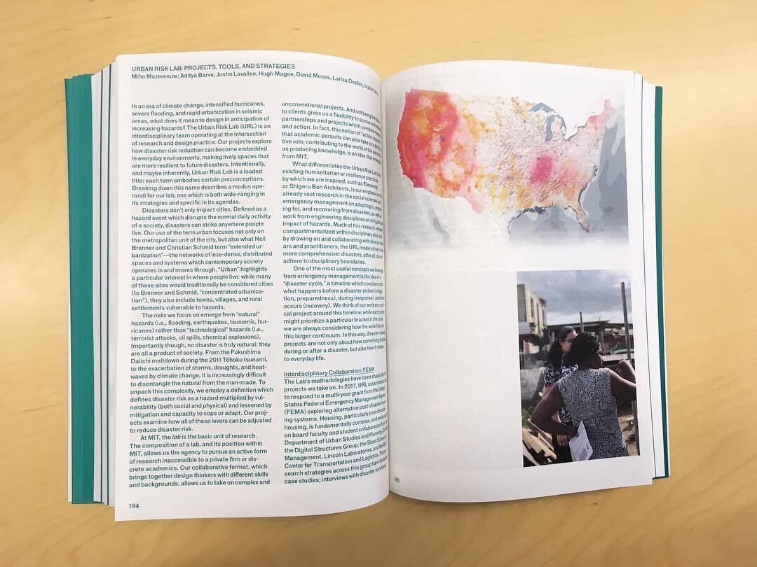 Urban Risk Lab featured in Architecture and Action, edited by @ichernyakova and Meejin Yoon