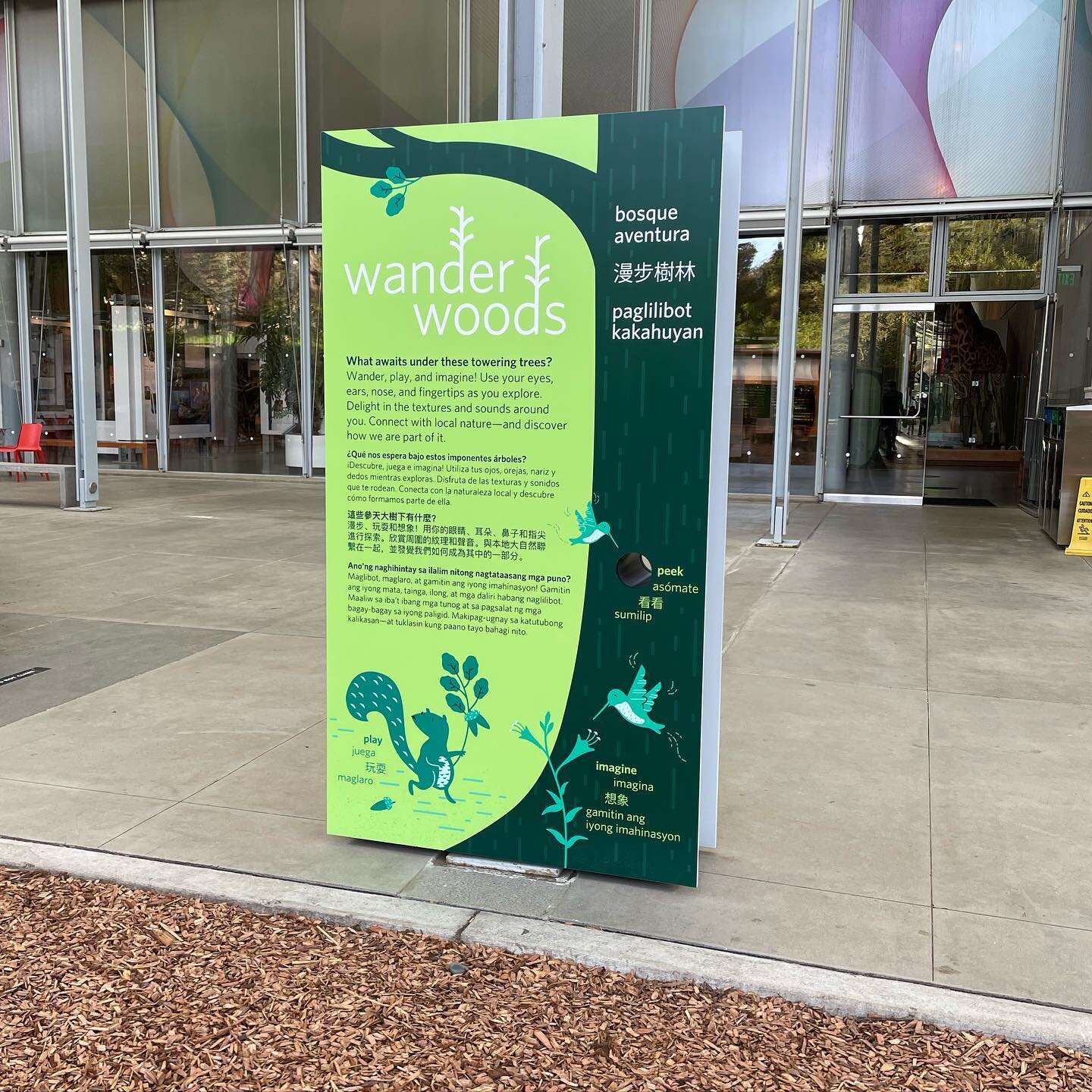 Wander Woods is now open in the East Garden! Here&rsquo;s a look at some of the supporting graphics we produced and installed.