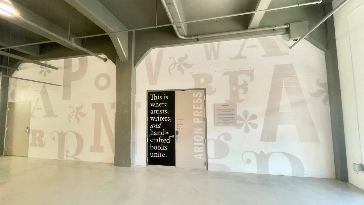 Congratulations to @arionpress for a successful move and reopening! We put some finishing touches on their lobby space today and the result is fabulous. Designed by @morladesign.