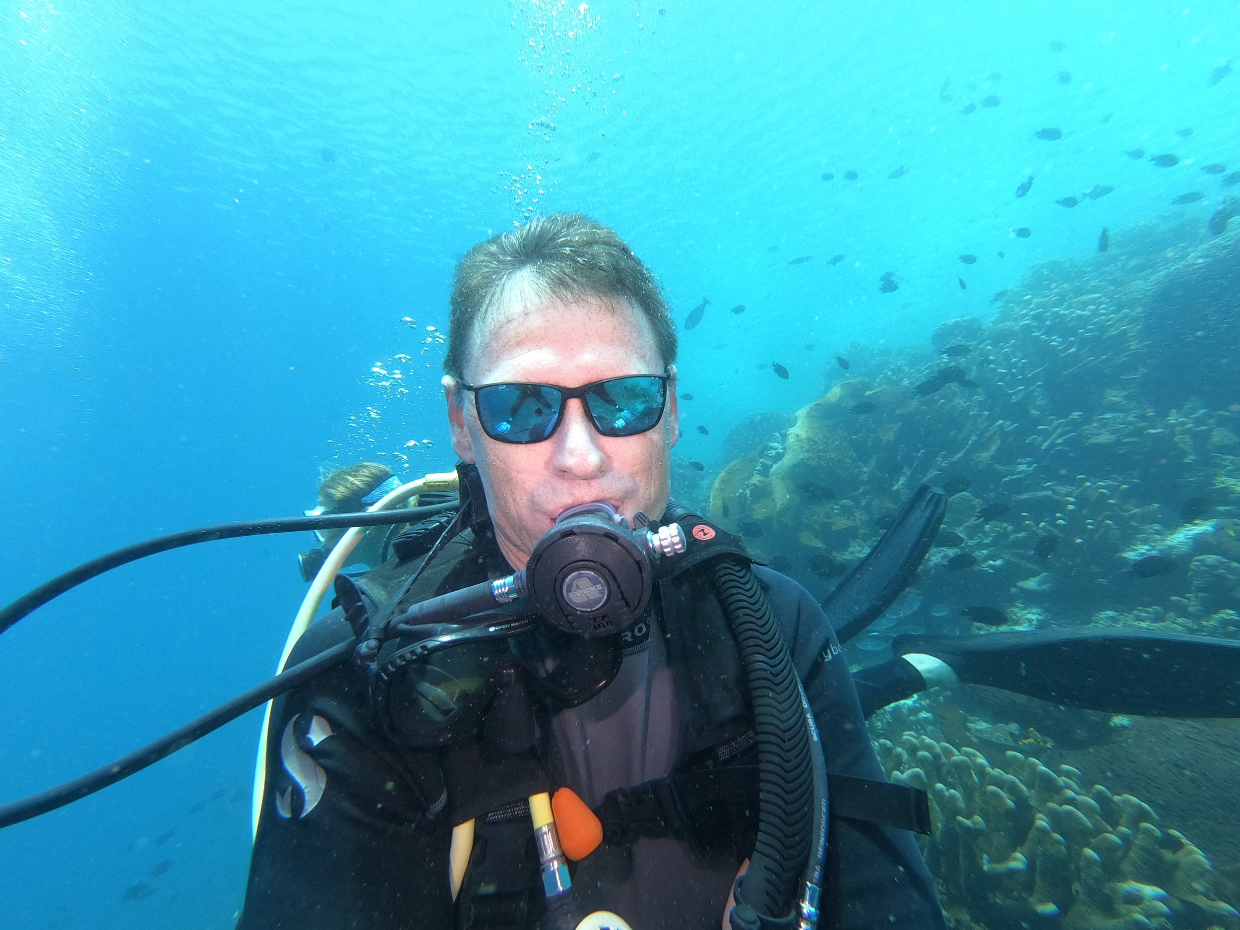 this is obviously not me - showing off no mask breathing on a casual fun dive