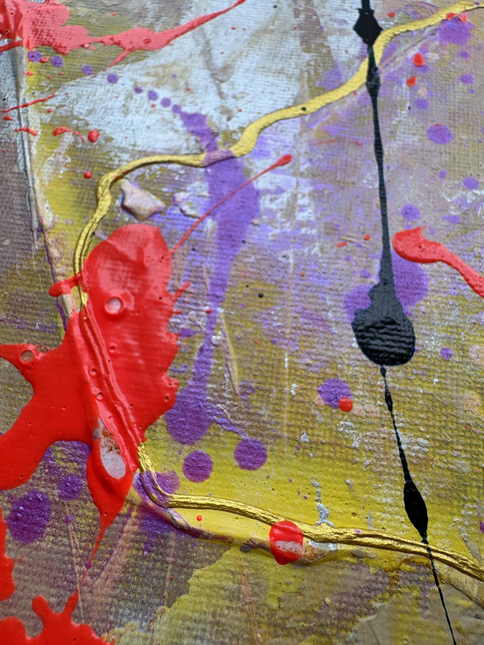 Between Here and There original abstract painting by Scottish contemporary artist Vicky Paul
