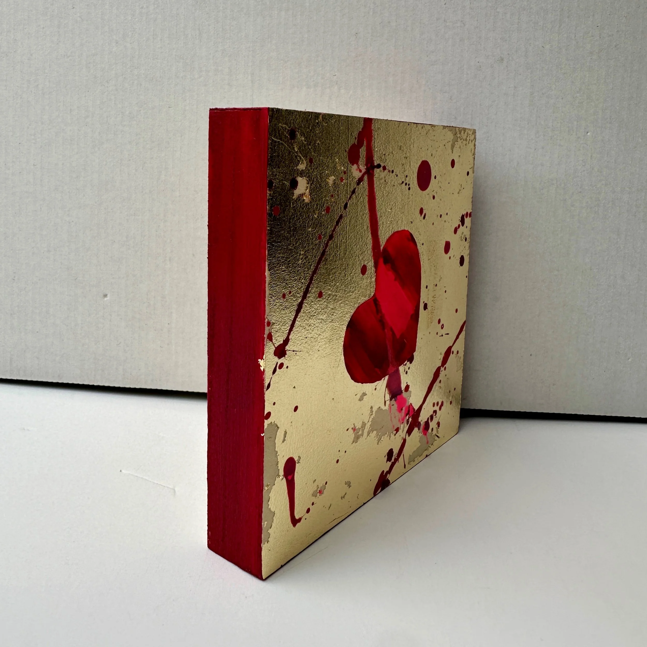 Love Is pop art artwork on wooden panel