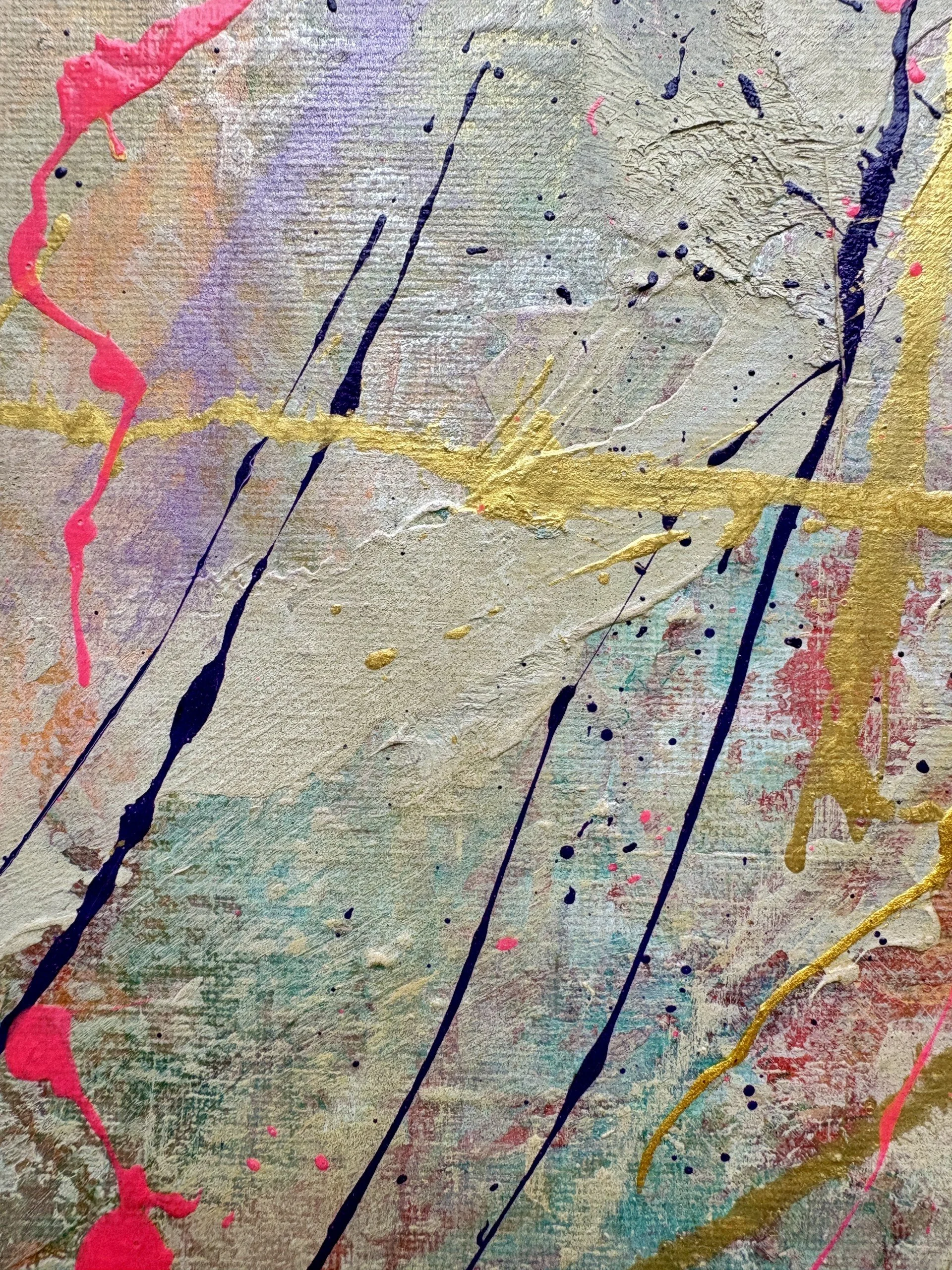 Between Here and There original abstract painting by Scottish contemporary artist Vicky Paul