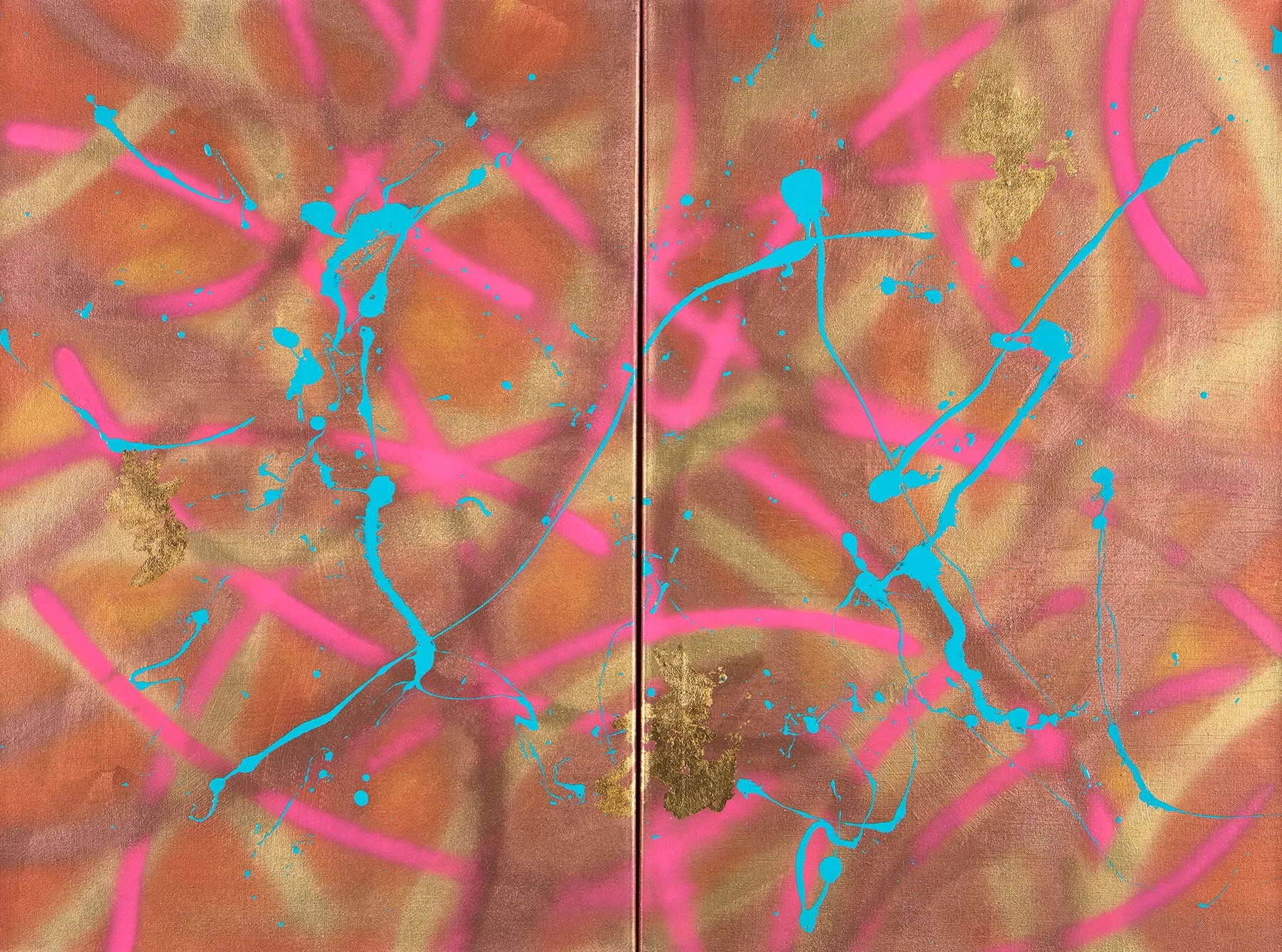 Celestial Sunset Diptych (2021)