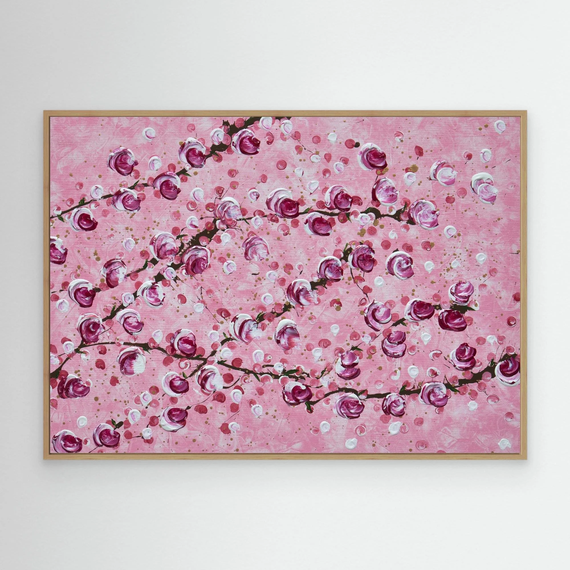 Cherry Blossoms Courage - Fine Art Canvas Print