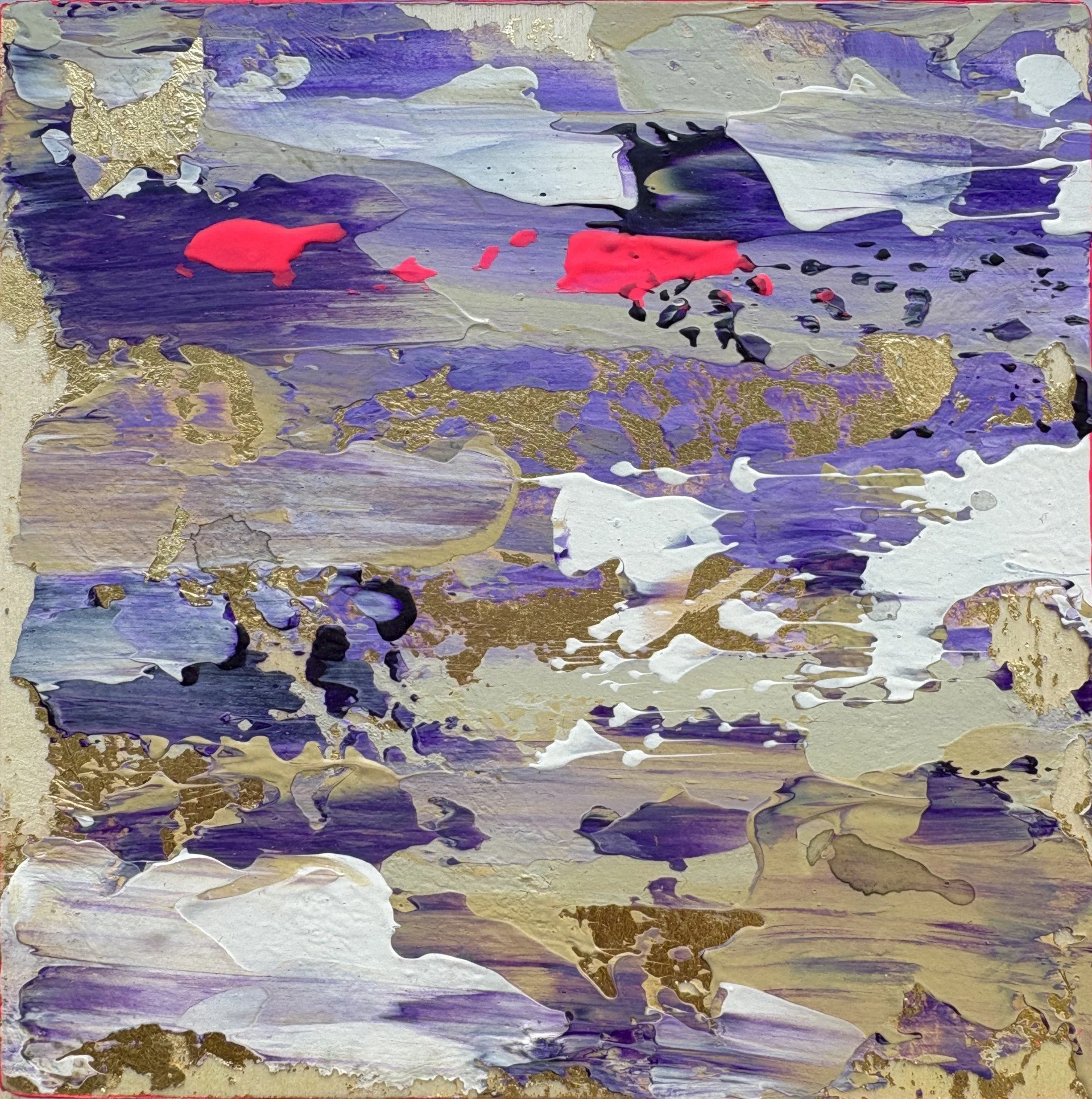 Small original painting exploring the relationship between our inner and outer worlds by Vicky Paul