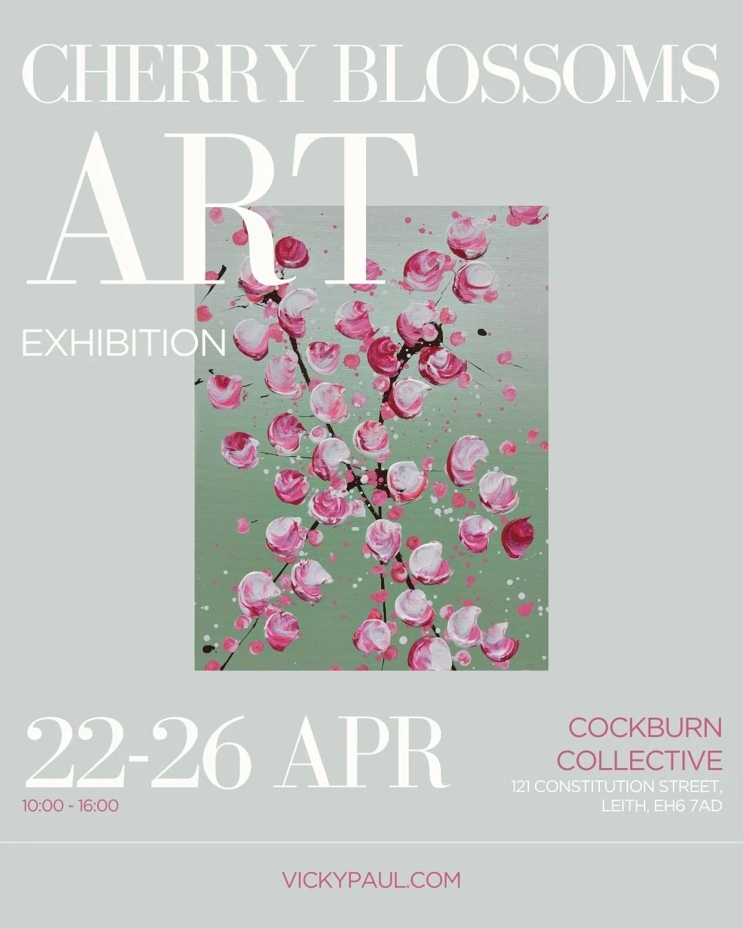 Cherry Blossoms Art Exhibition Cockburn Collective Edinburgh 22-26 April for Sakura Season