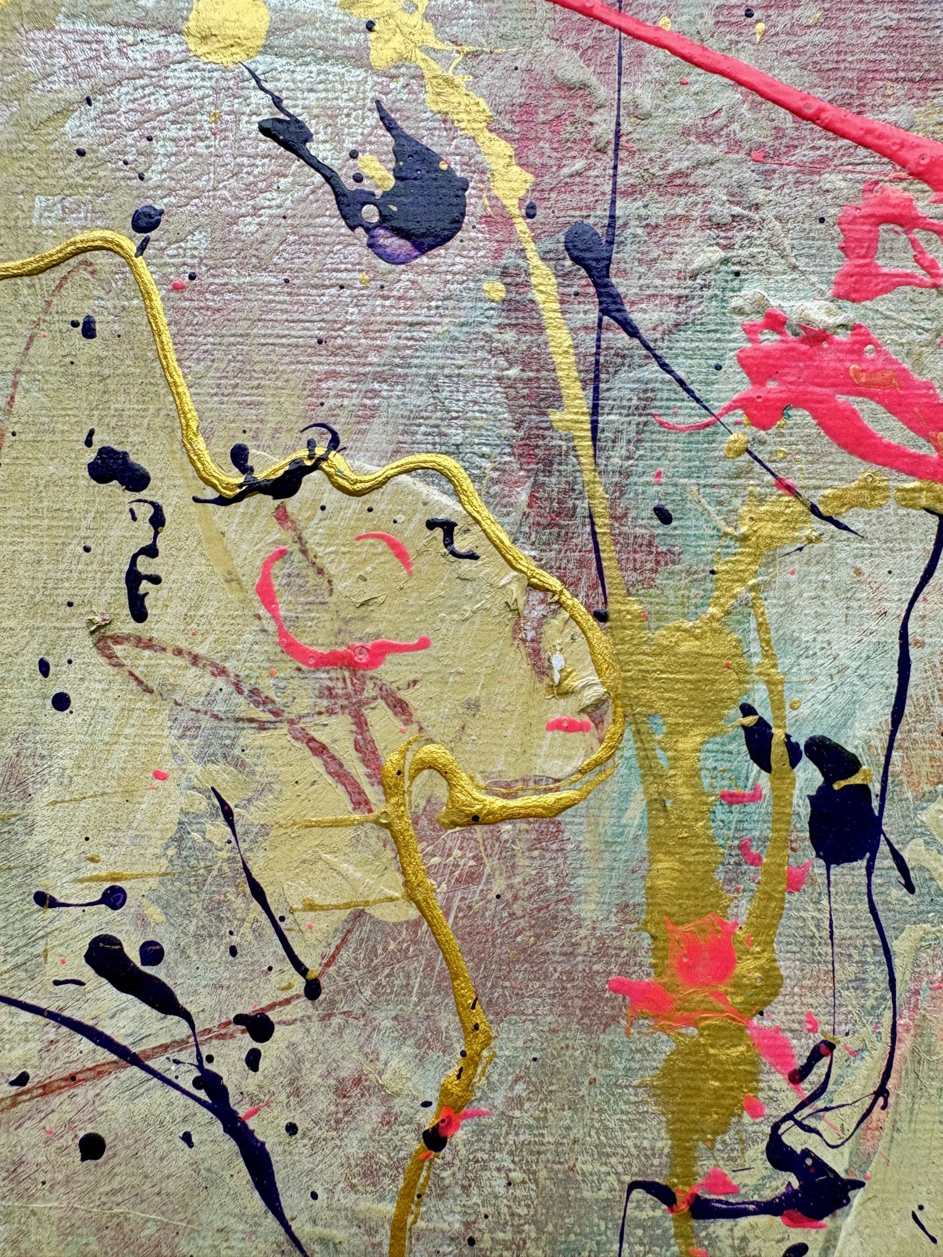 Between Here and There original abstract painting by Scottish contemporary artist Vicky Paul