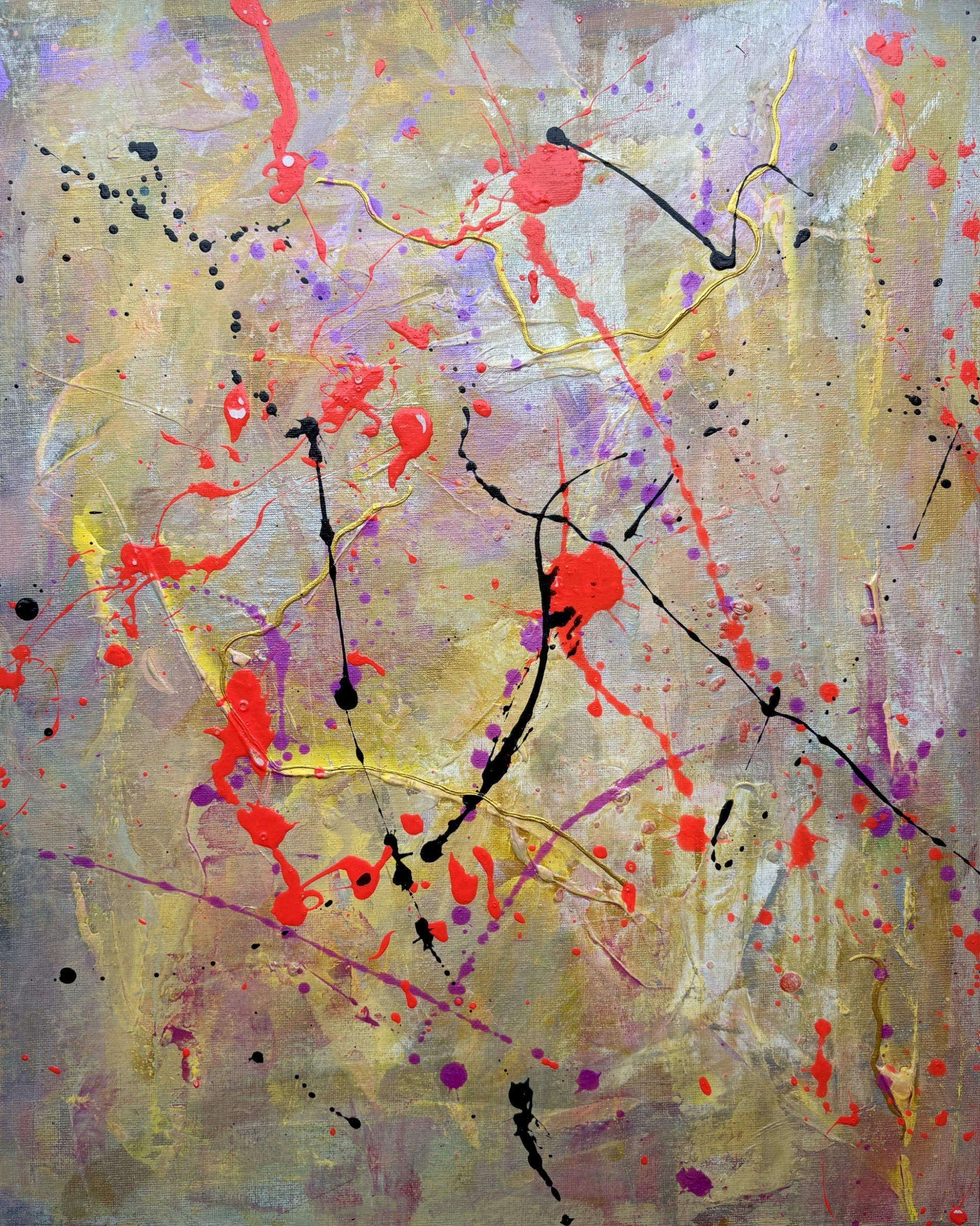 Between Here and There original abstract painting by Scottish contemporary artist Vicky Paul