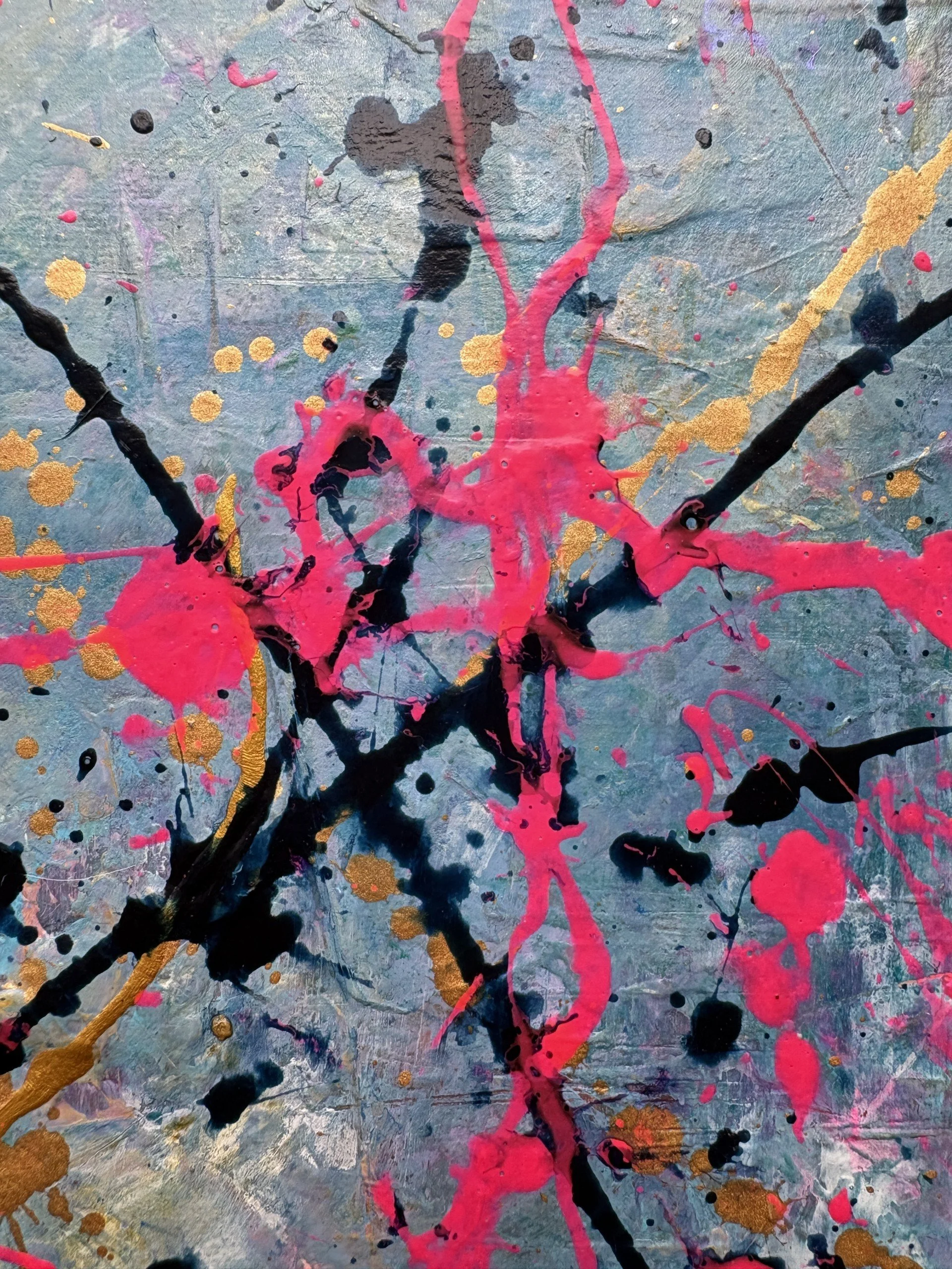 Into Something New original abstract painting by Scottish contemporary artist Vicky Paul