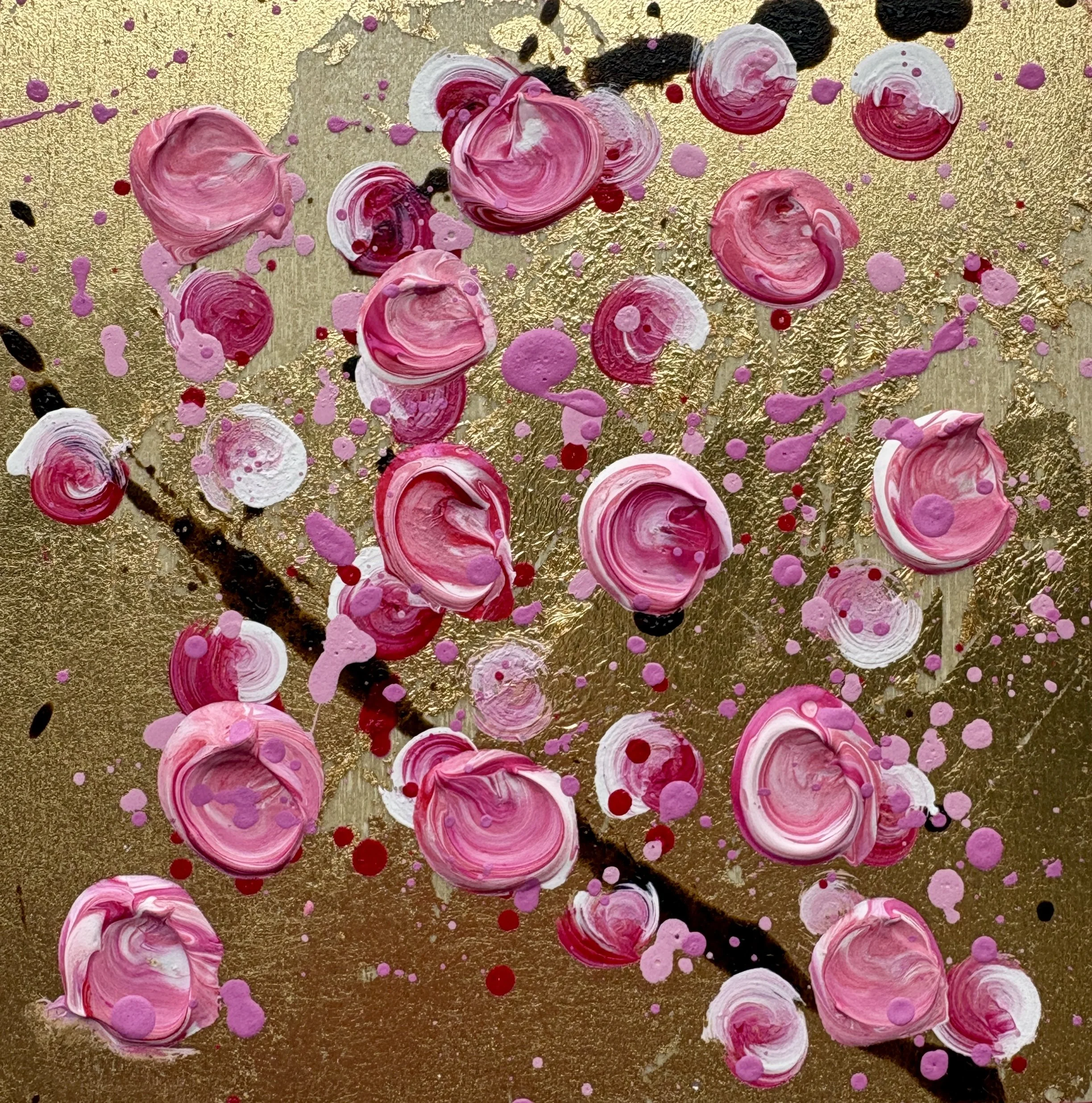 Mini Gold Leaf Cherry Blossoms 6