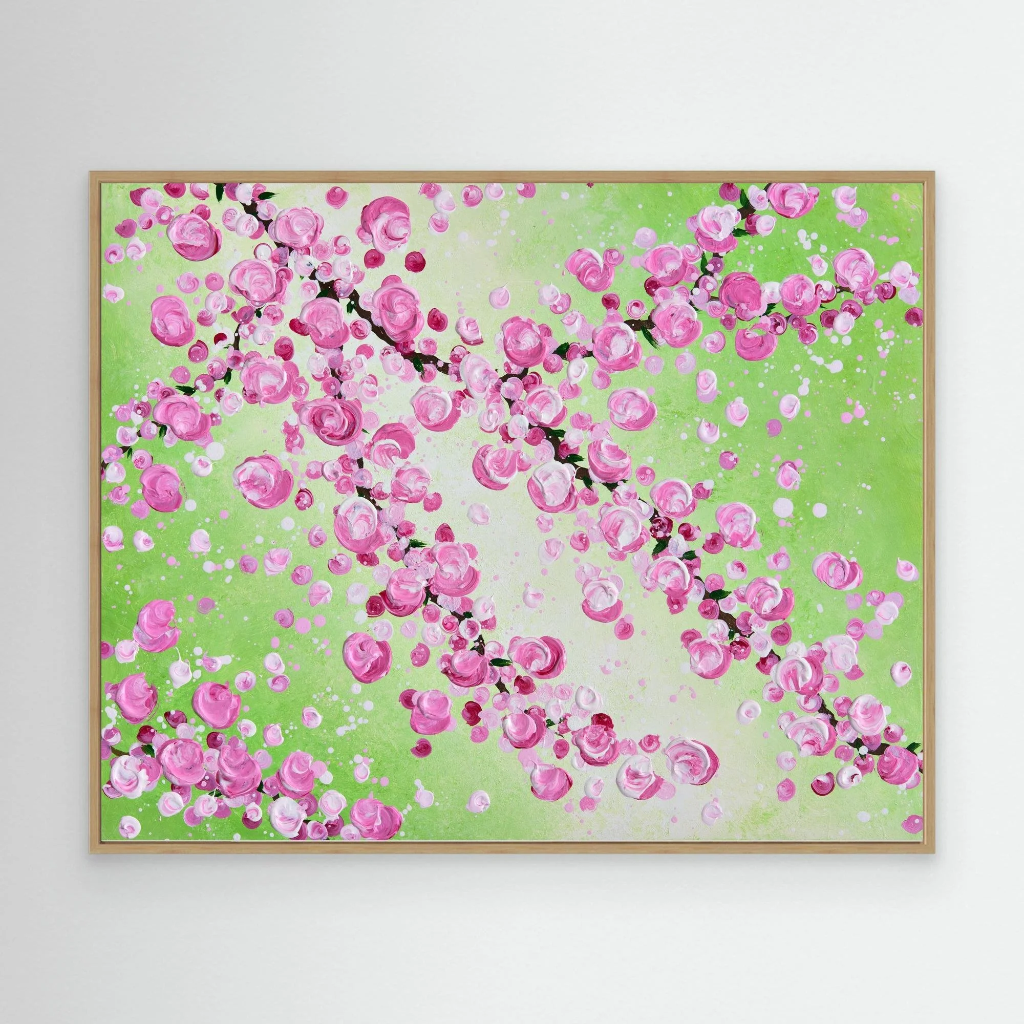 Cherry Blossoms Patience - Fine Art Canvas Print