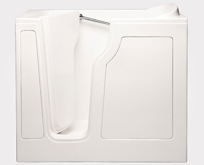Dimensions (L/W/H) : 48" x 29" x 40" Tub Extension Panel: 12” extension panel included (to fit a 60” space) Seat Height: 17" Seat Dimensions (L/W/H): 12" x 22.75" x 17" Water Fill: 65 gallons *Right Door Available