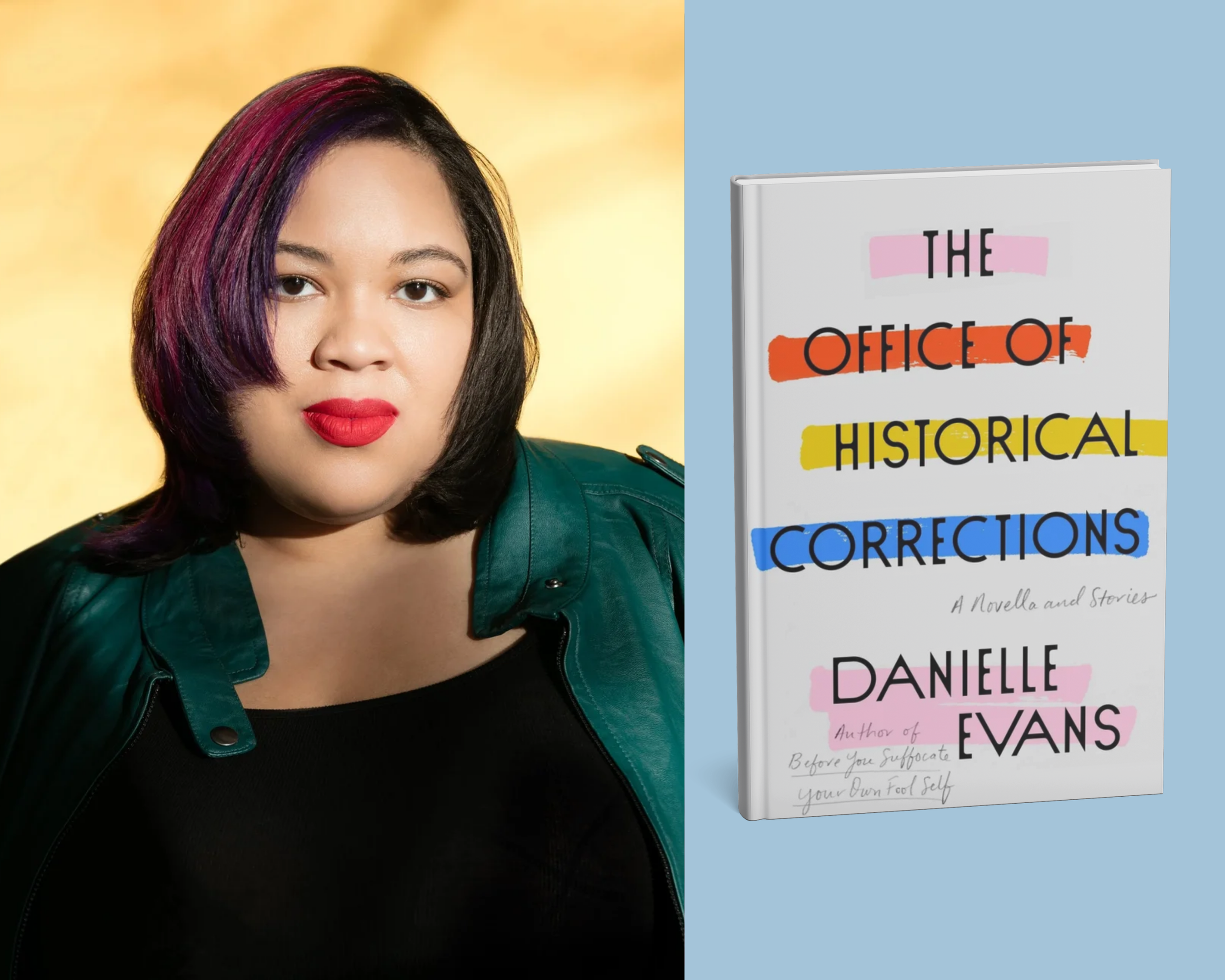 Speaker and author Danielle Evans and her book The Office of Historical Corrections