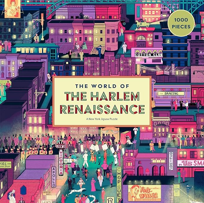 World of the Harlem Renaissance Jigsaw Puzzle text by Davarian L. Baldwin
