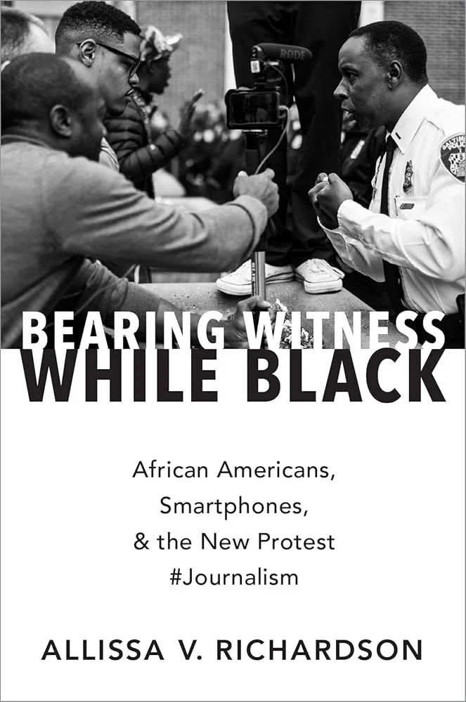 bearing witness while black book cover by Allissa Richardson